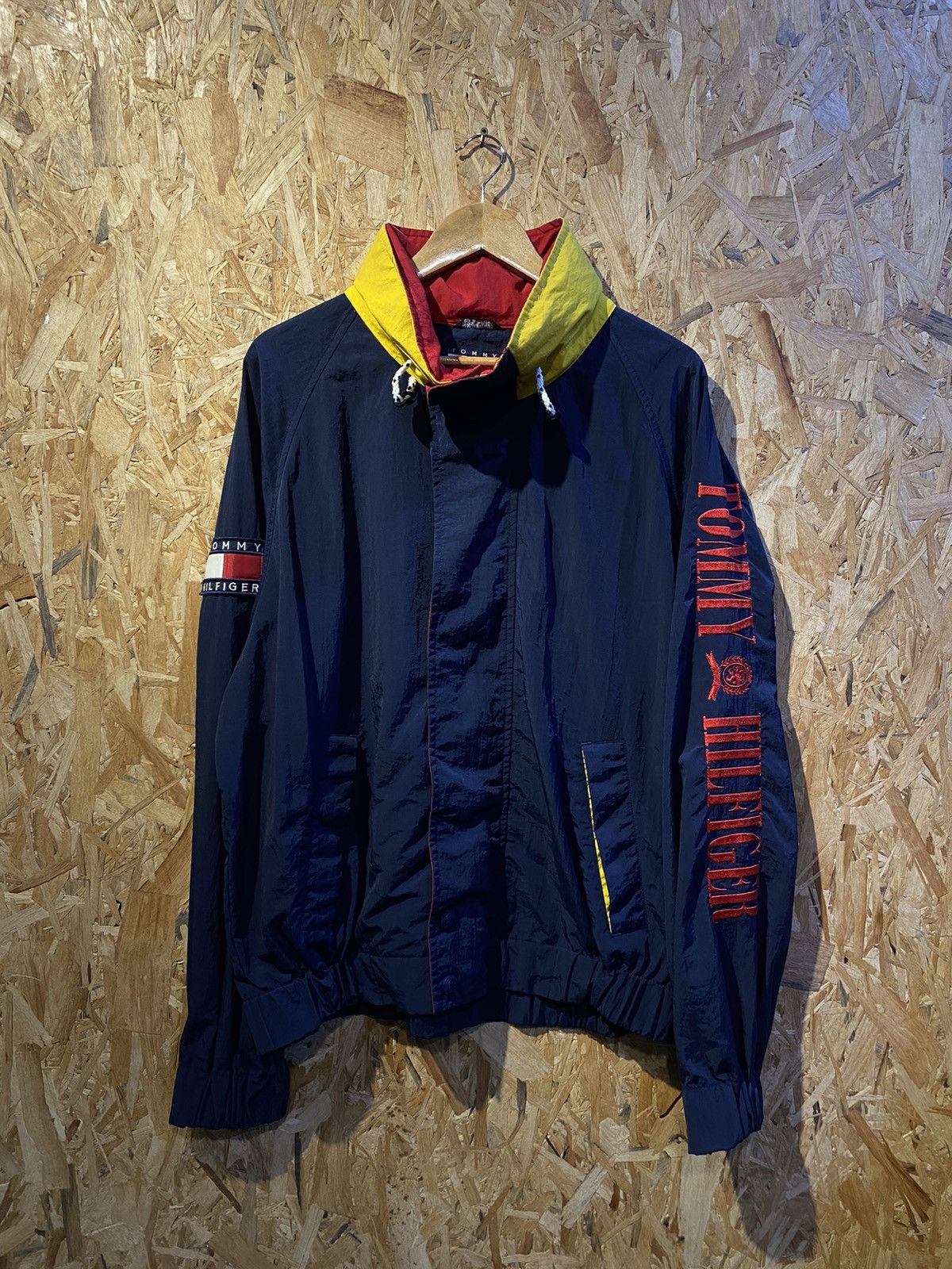 Tommy Hilfiger Vintage Tommy Hilfiger Vintage Rare Big Logo Jacket Made in Thailand Grailed