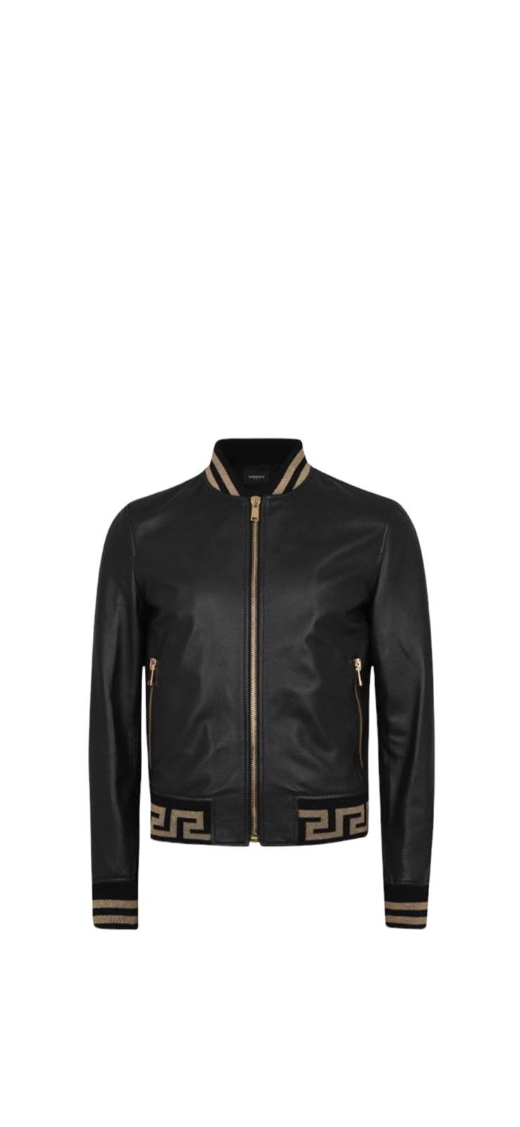 レザージャケット・コート VERSACE 1019810-1A14112_1O730 LEATHER BOMBER JACKET 22362782_52328991_600.jpg