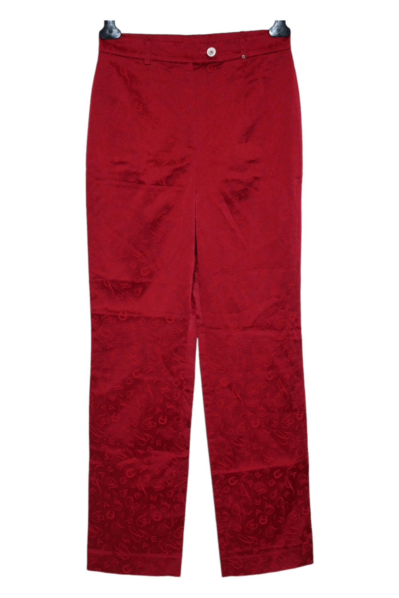 Aigner × Etienne Aigner Aigner Monogram Acetat Nylon Blend Casual Pants Size 26" / US 2 / IT 38 - 1 Thumbnail