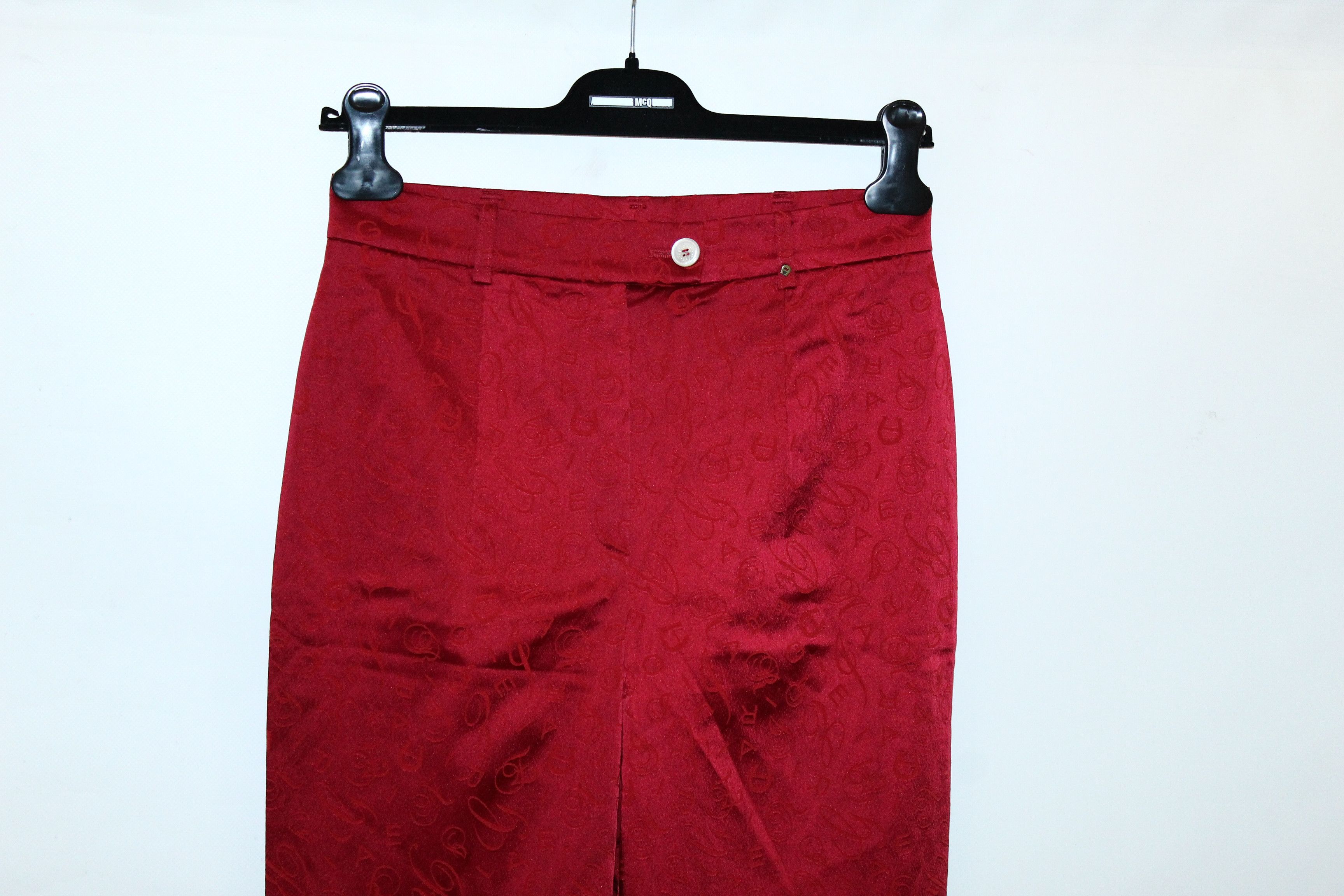 Aigner × Etienne Aigner Aigner Monogram Acetat Nylon Blend Casual Pants Size 26" / US 2 / IT 38 - 6 Thumbnail