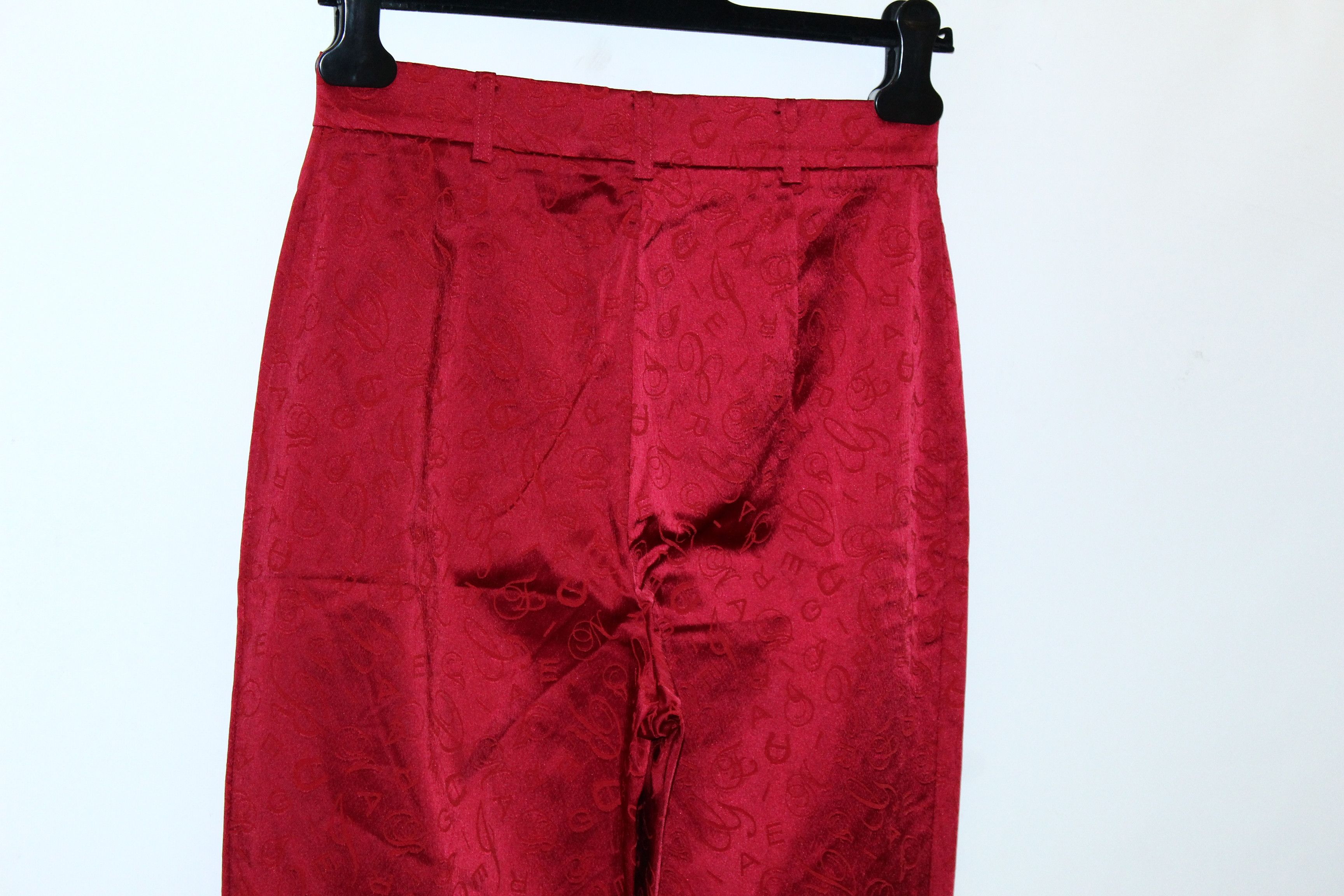Aigner × Etienne Aigner Aigner Monogram Acetat Nylon Blend Casual Pants Size 26" / US 2 / IT 38 - 9 Thumbnail