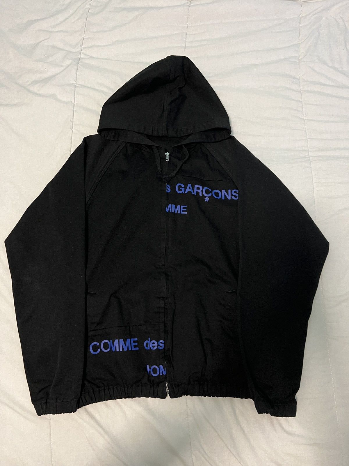 image of Comme Des Garcons Comme Des Garçons Homme Aw01 Split Logo in Black, Men's (Size Large)