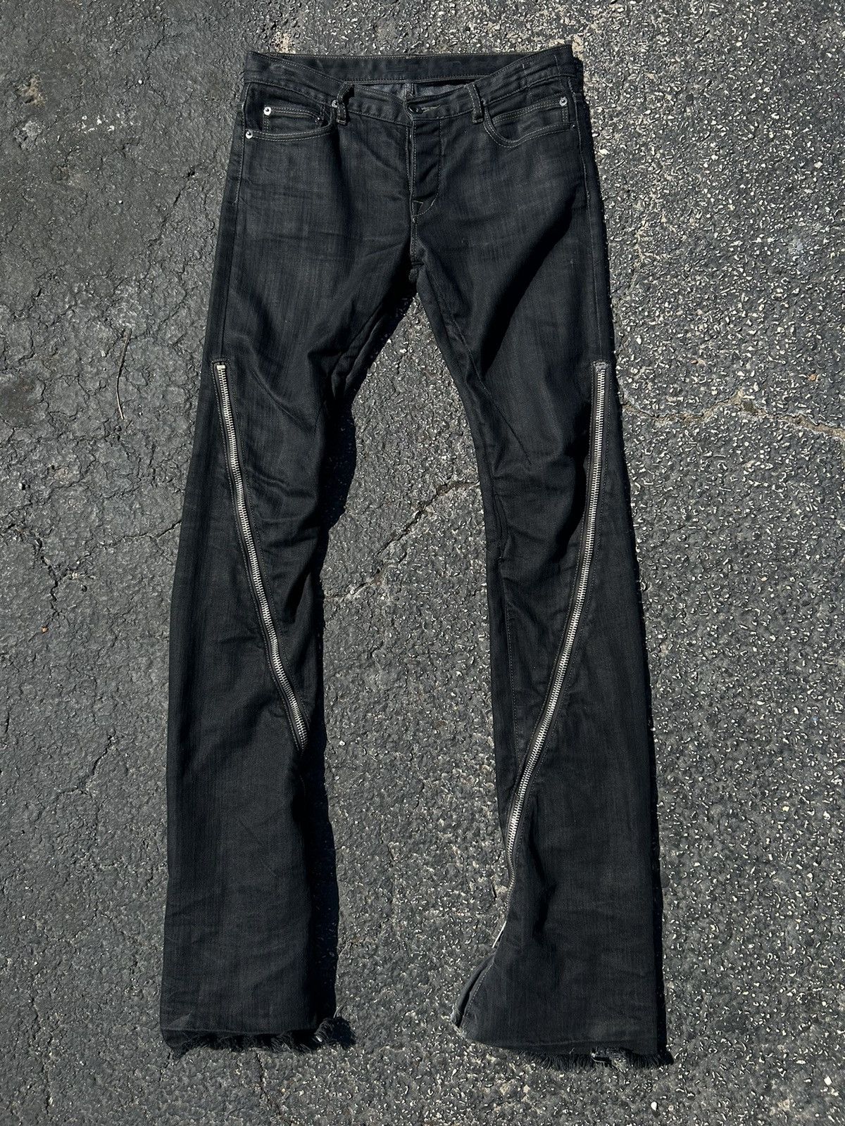 Rick Owens Rick Owens 2009 “Strutter” Banana cut denim | Grailed