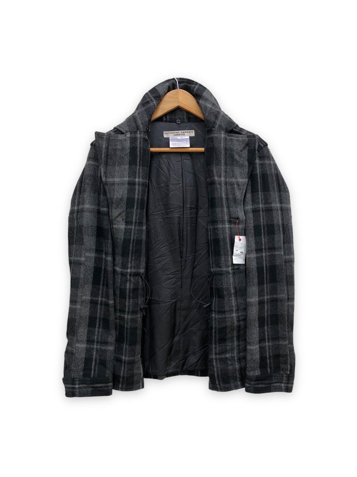 Katharine Hamnett London 🔥Katharine Hamnett London Nova Check Military Design Jacket Size US M / EU 48-50 / 2 - 4 Thumbnail