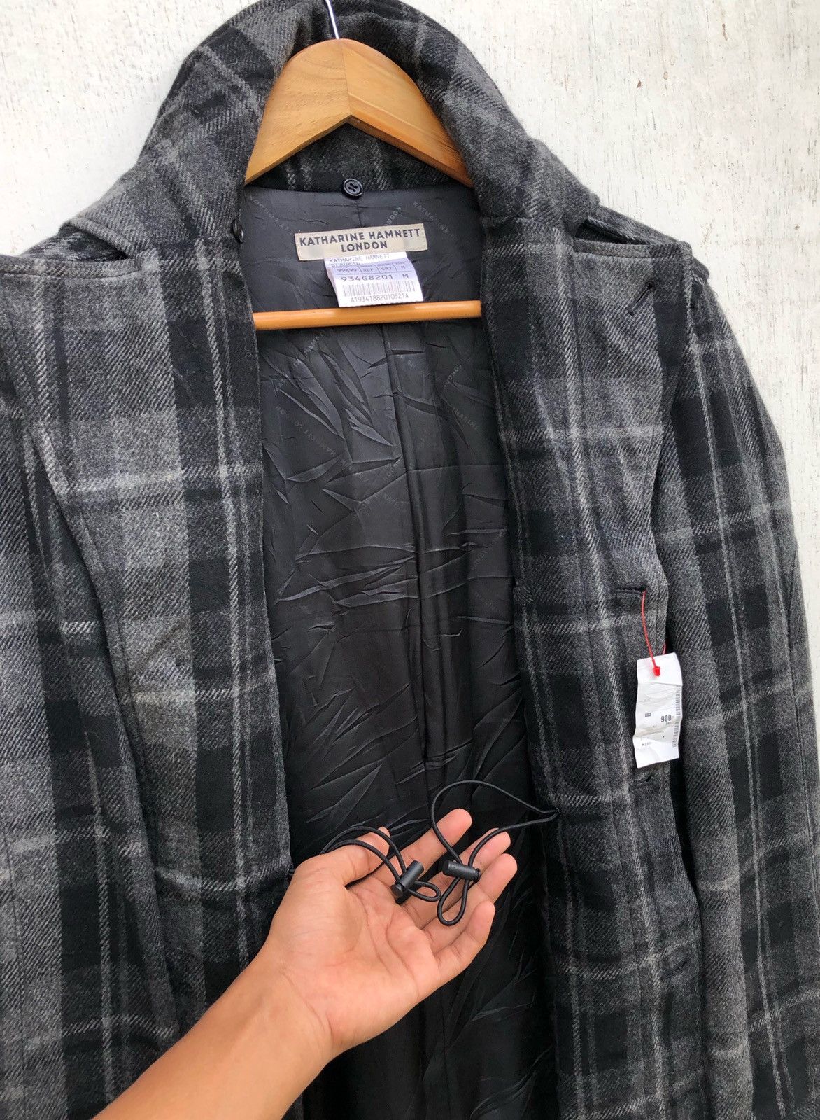 Katharine Hamnett London 🔥Katharine Hamnett London Nova Check Military Design Jacket Size US M / EU 48-50 / 2 - 7 Thumbnail