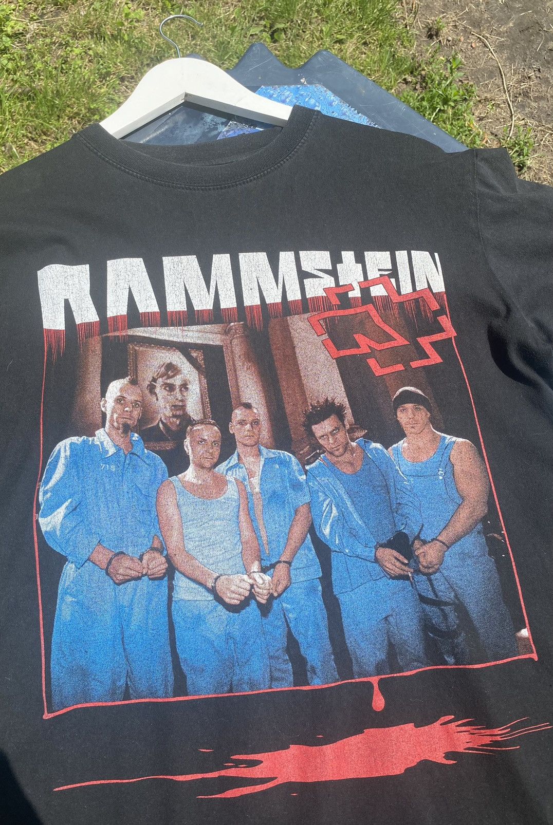 Band Tees × Rock T Shirt × Vintage Vintage 90s Rammstein Band Tees × Rock T Shirt × Vintage Vintage 90s Rammstein