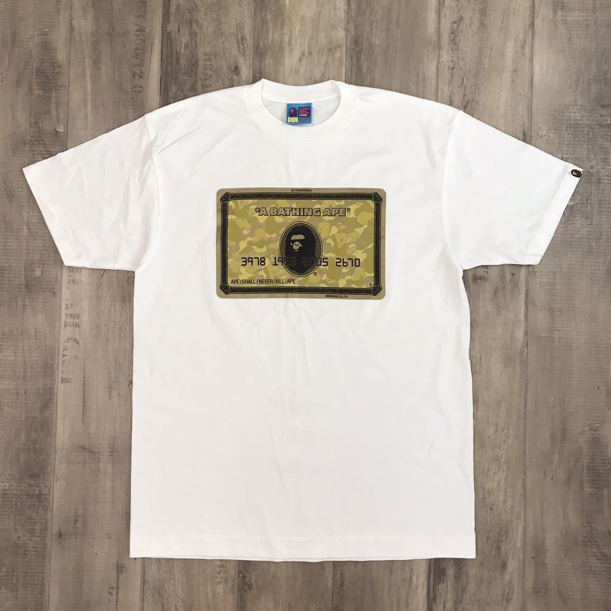 BAPE Gold card T-shirt a bathing ape NIGO