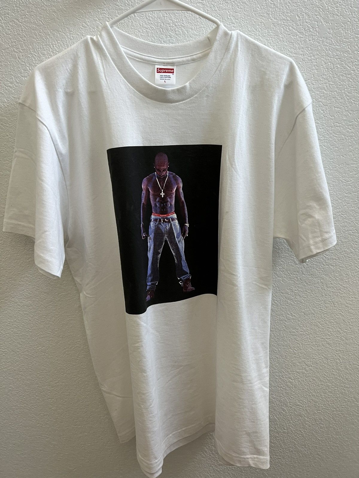 Supreme Tupac hologram tee