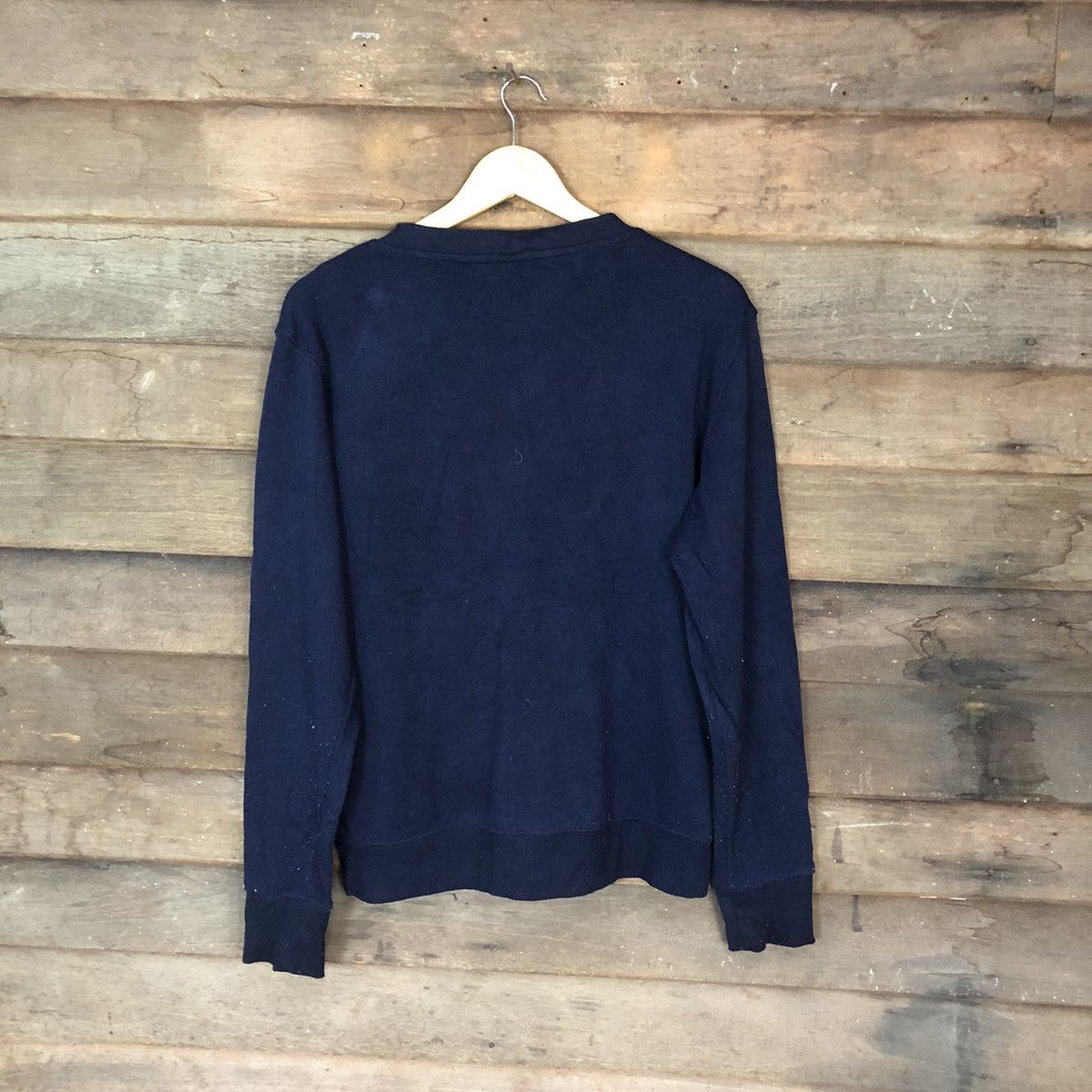 Japanese Brand Bluegill proudly box logo Dark blue Sweatshirt #4763 Size US M / EU 48-50 / 2 - 9 Thumbnail