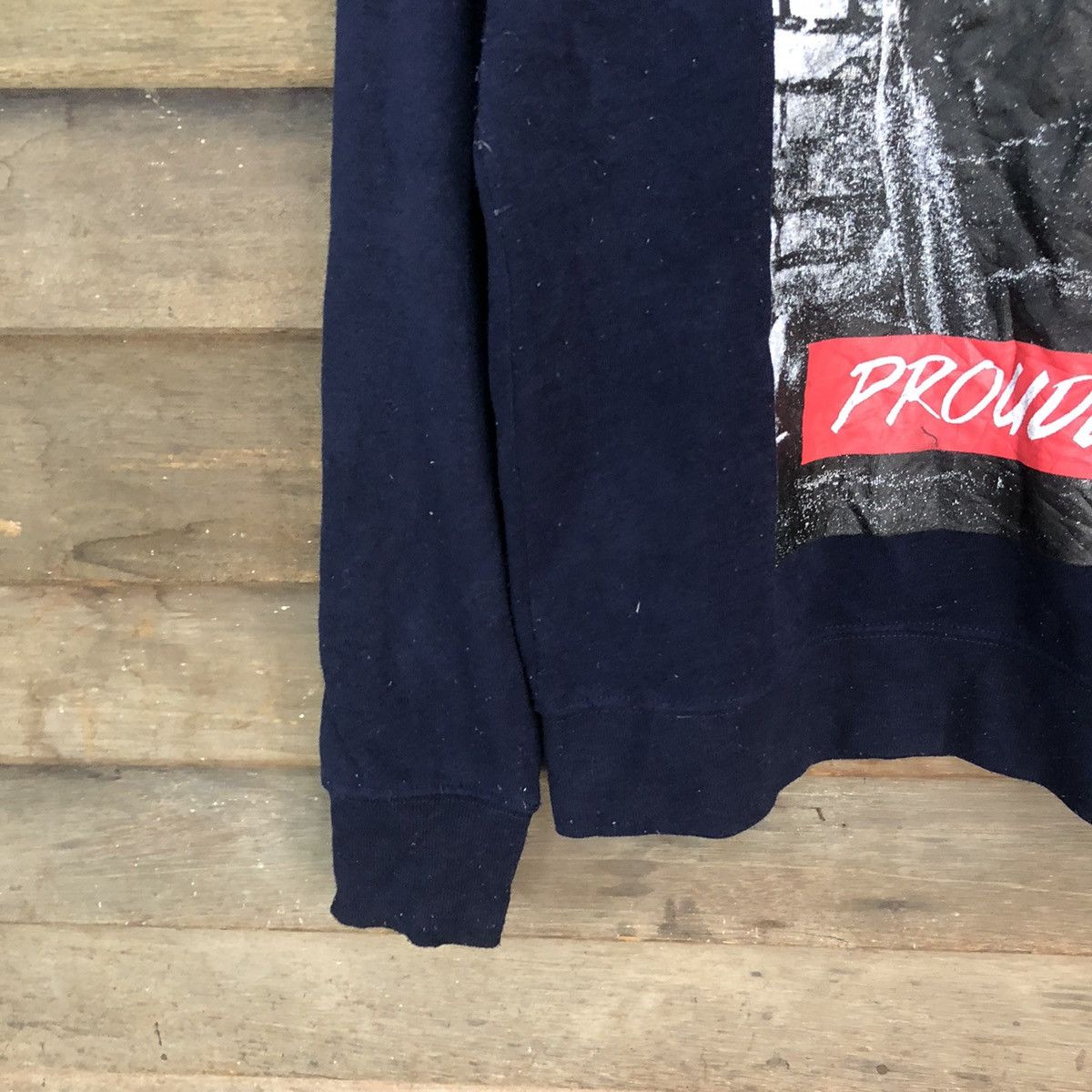 Japanese Brand Bluegill proudly box logo Dark blue Sweatshirt #4763 Size US M / EU 48-50 / 2 - 4 Thumbnail