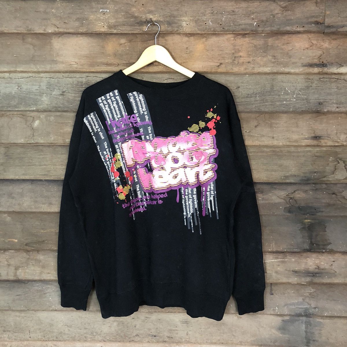 Oblo art Black Sweatshirt #4755