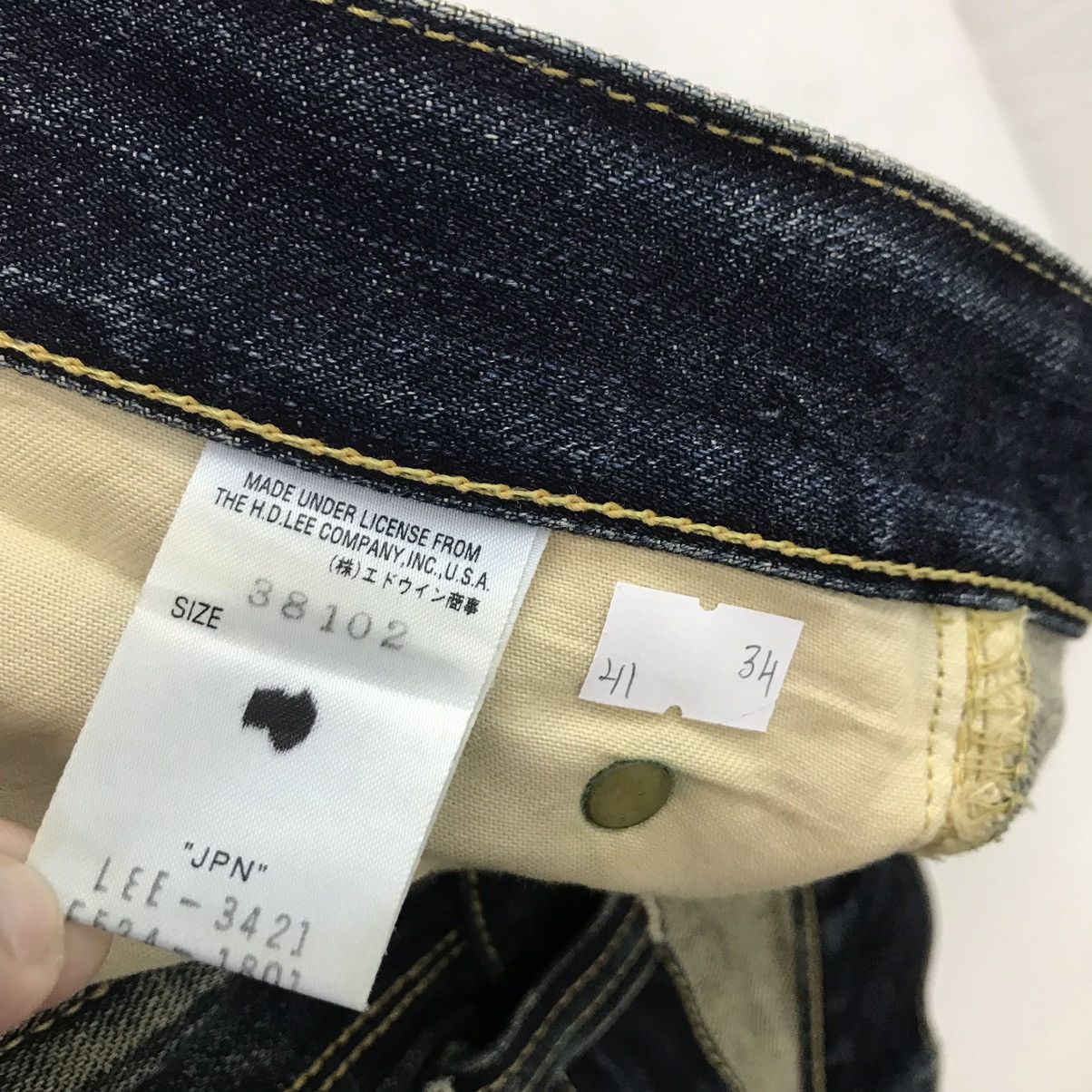 Lee Lee Raiders Bootcut Distressed Japan denim pants Size US 32 / EU 48 - 20 Thumbnail