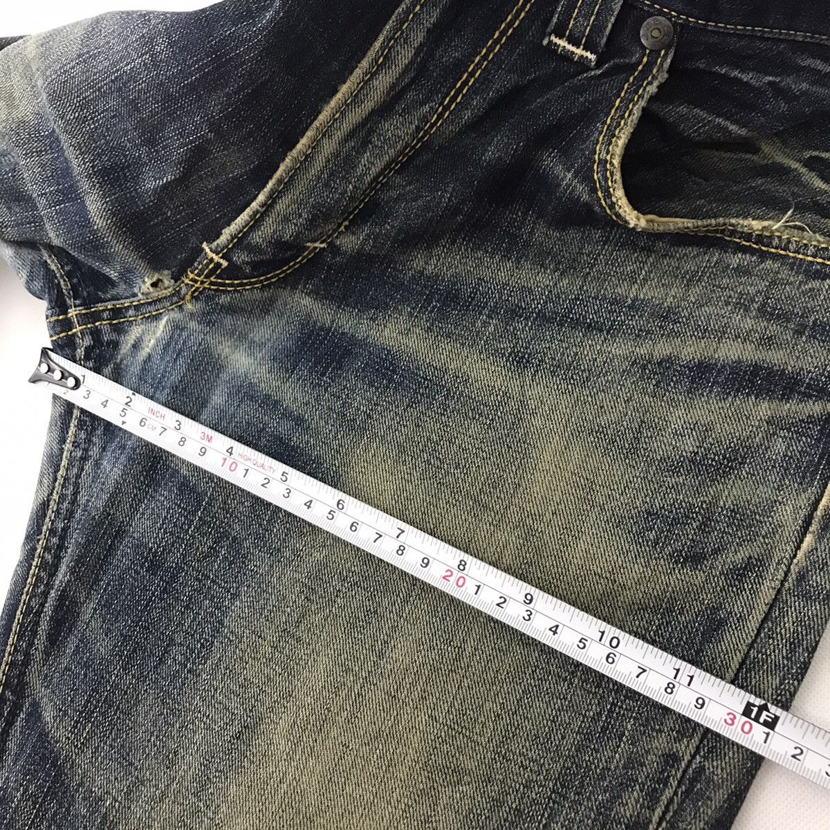 Lee Lee Raiders Bootcut Distressed Japan denim pants Size US 32 / EU 48 - 13 Thumbnail