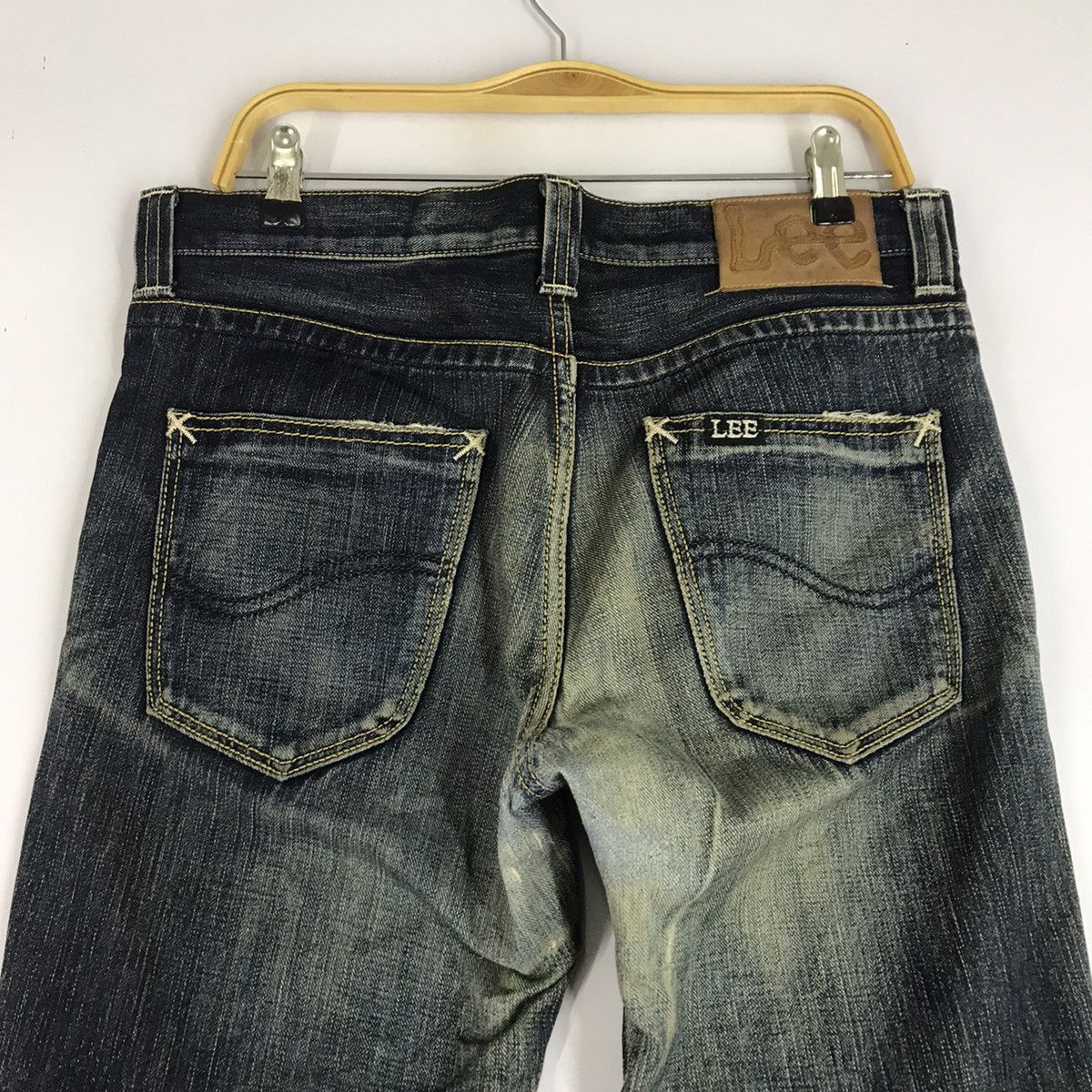 Lee Lee Raiders Bootcut Distressed Japan denim pants Size US 32 / EU 48 - 8 Thumbnail