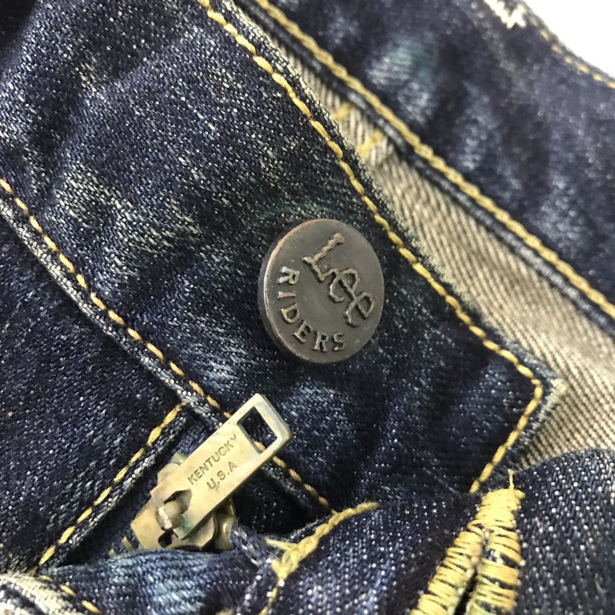 Lee Lee Raiders Bootcut Distressed Japan denim pants Size US 32 / EU 48 - 19 Thumbnail