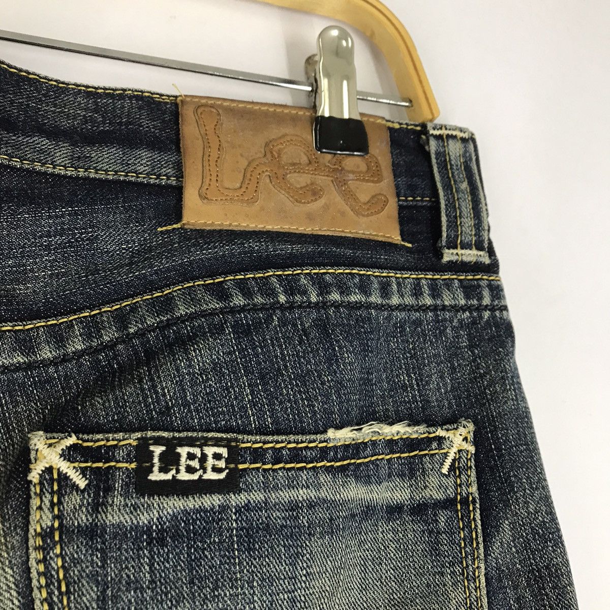 Lee Lee Raiders Bootcut Distressed Japan denim pants Size US 32 / EU 48 - 9 Thumbnail