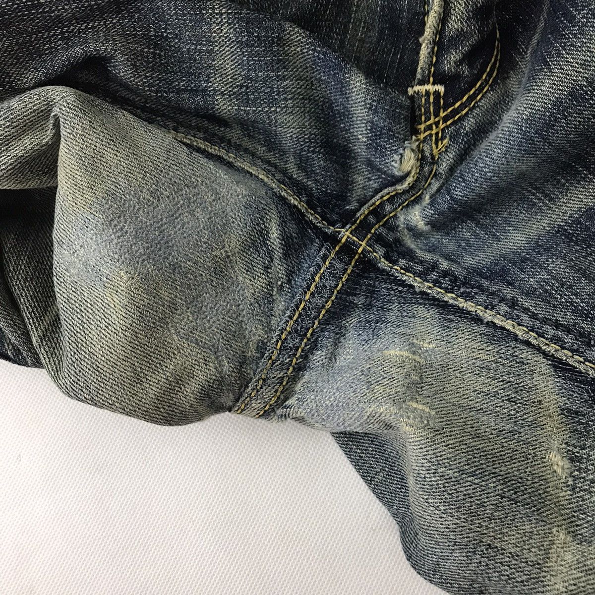 Lee Lee Raiders Bootcut Distressed Japan denim pants Size US 32 / EU 48 - 17 Thumbnail