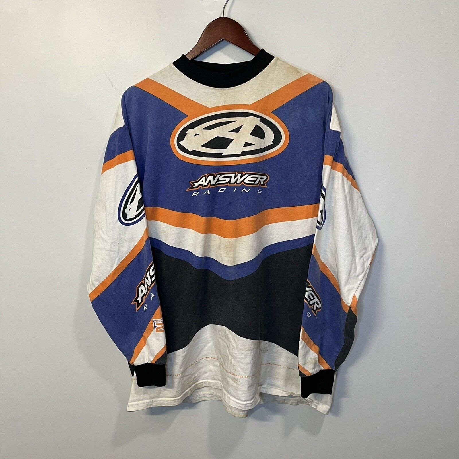 Vintage Vtg 80's ANSWER Racing ELITE Motocross Jersey XXL | Grailed