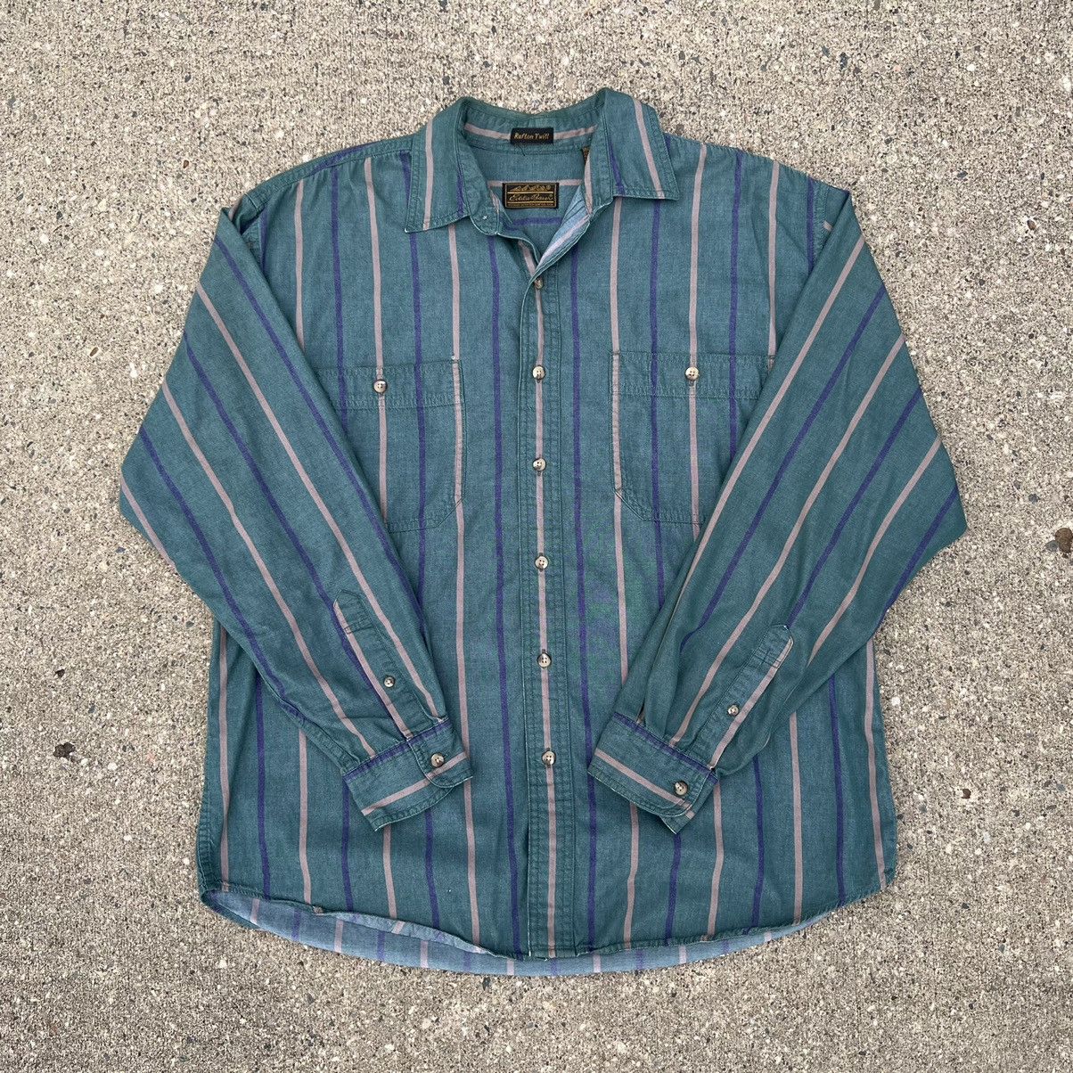 Vintage Vintage 1990’s Eddie Bauer Rufton Twill Button Up Shirt | Grailed