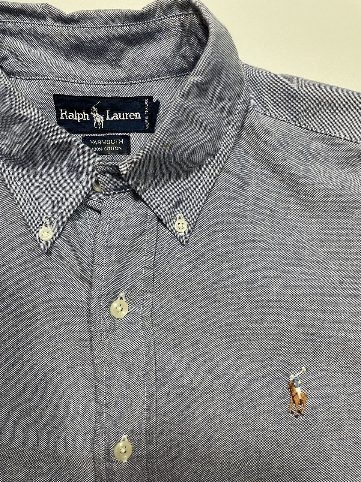 Polo Ralph Lauren × Ralph Lauren × Vintage Vintage Polo Ralph Lauren Shirt Button up casual RL Blue tag Size US XL / EU 56 / 4 - 5 Thumbnail