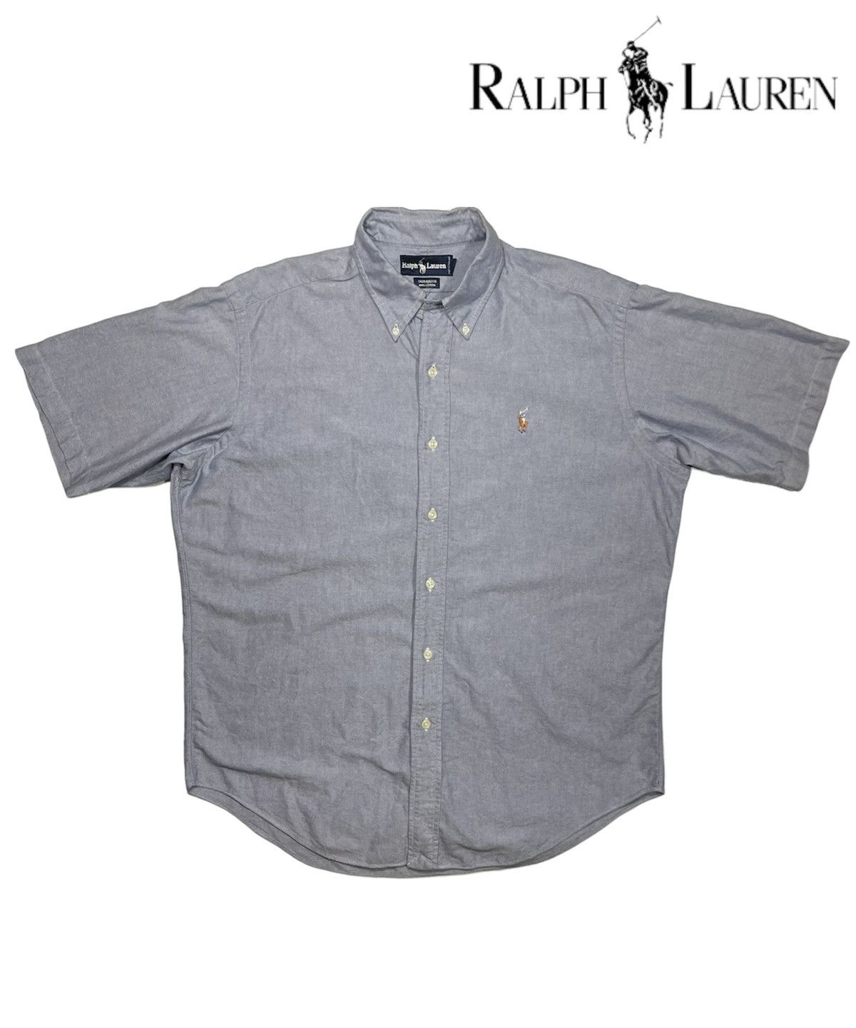Polo Ralph Lauren × Ralph Lauren × Vintage Vintage Polo Ralph Lauren Shirt Button up casual RL Blue tag Size US XL / EU 56 / 4 - 2 Thumbnail