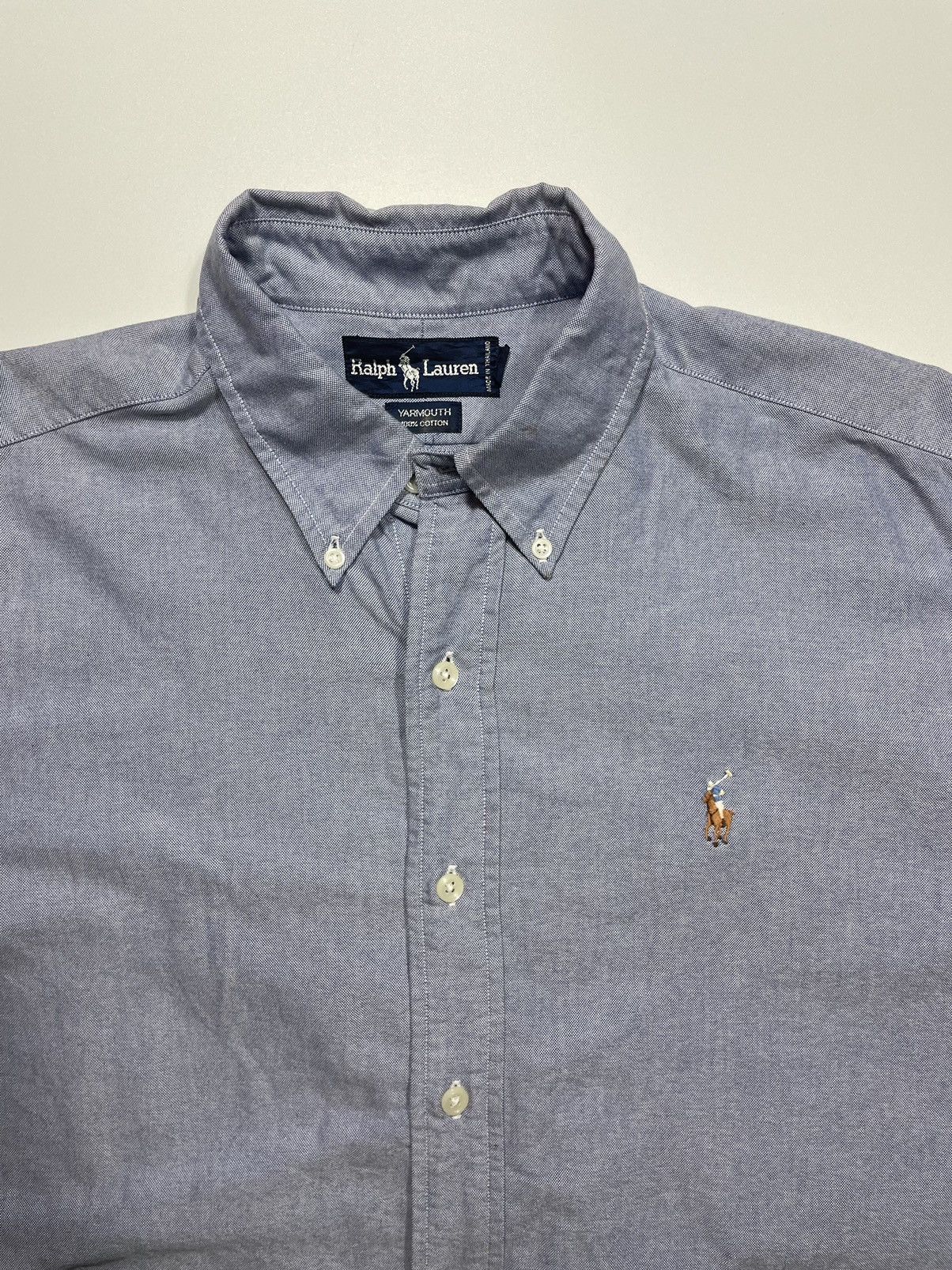 Polo Ralph Lauren × Ralph Lauren × Vintage Vintage Polo Ralph Lauren Shirt Button up casual RL Blue tag Size US XL / EU 56 / 4 - 4 Thumbnail