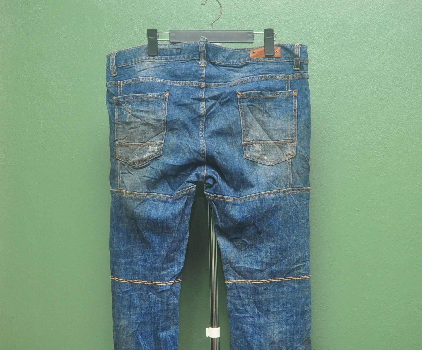 Japanese Brand × Vintage Vintage Mosquito Distressed Japanese Style Denim Jeans Size US 36 / EU 52 - 5 Thumbnail