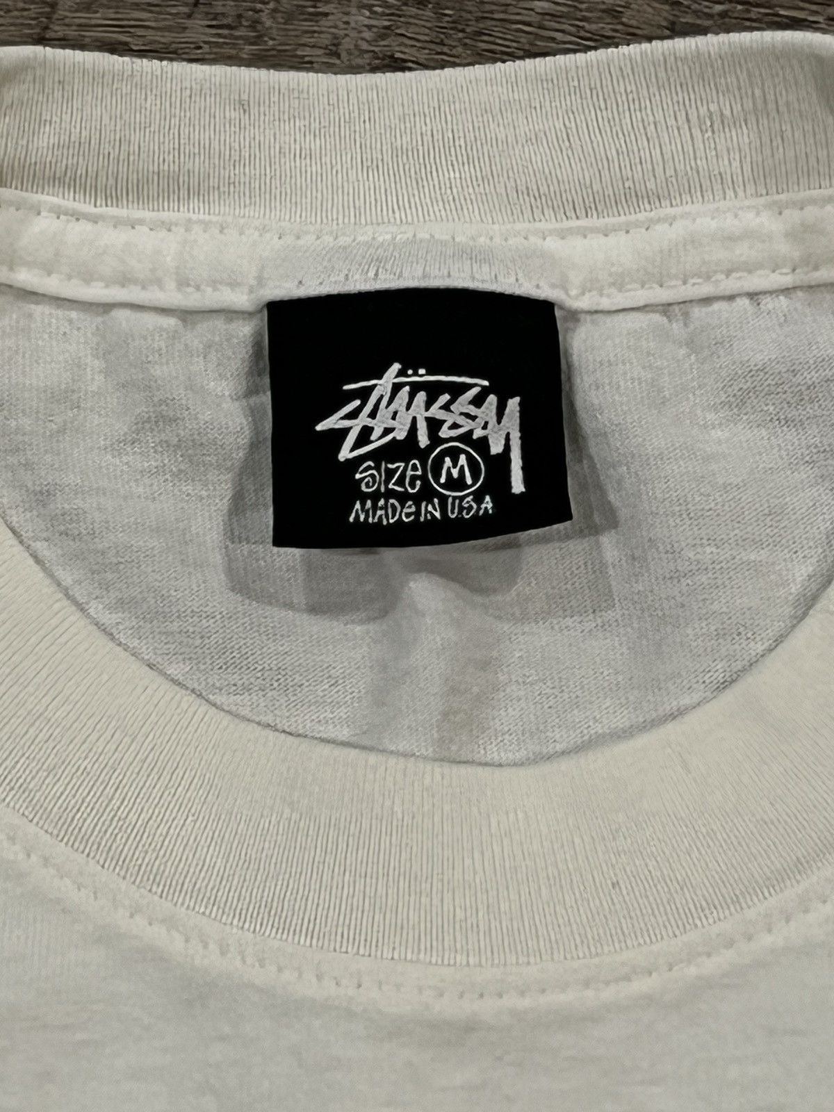 Designer × Stussy Rare Stussy N4 Beige Tee Size Medium Size US M / EU 48-50 / 2 - 4 Thumbnail