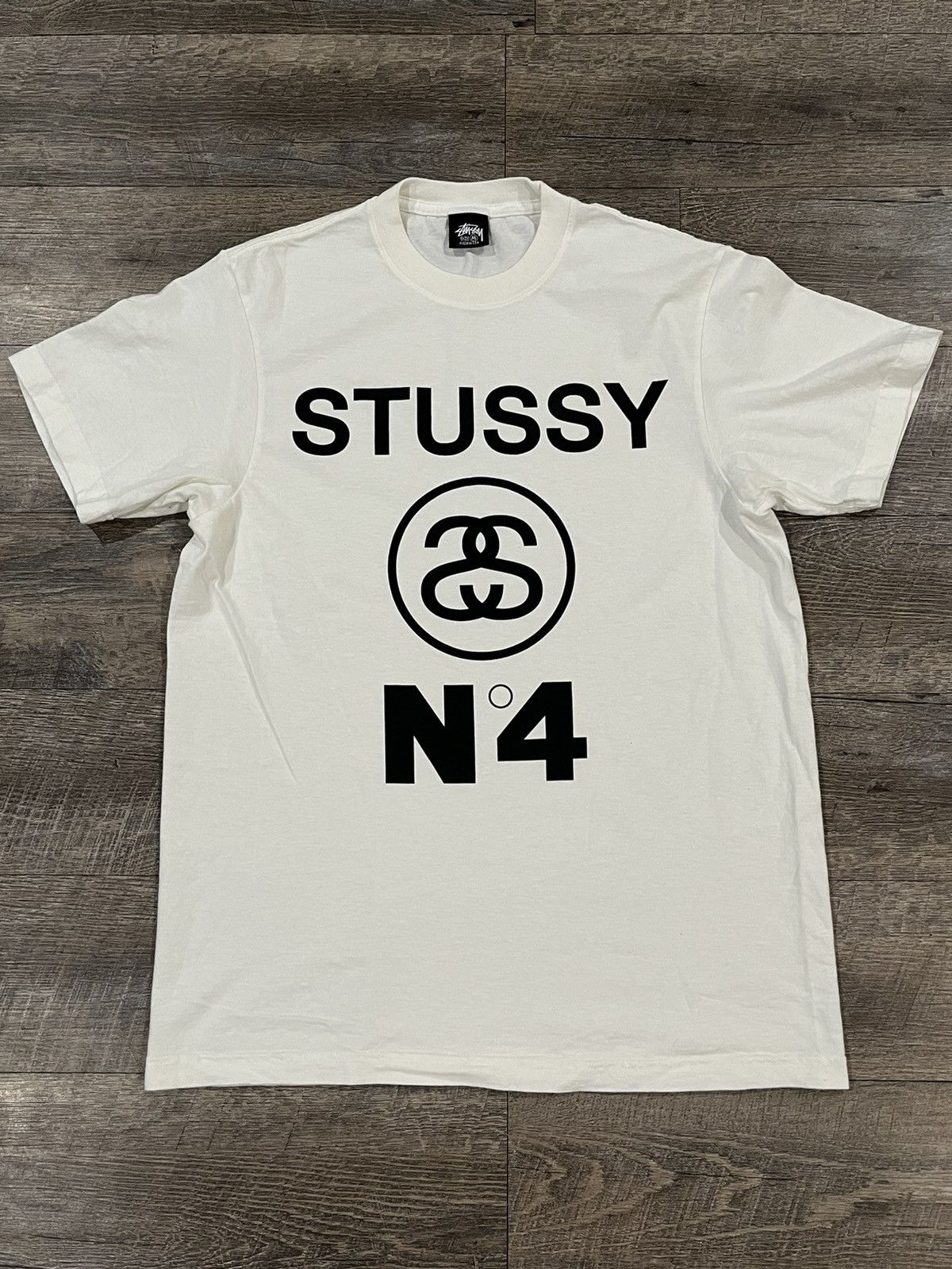 Designer × Stussy Rare Stussy N4 Beige Tee Size Medium Size US M / EU 48-50 / 2 - 1 Thumbnail
