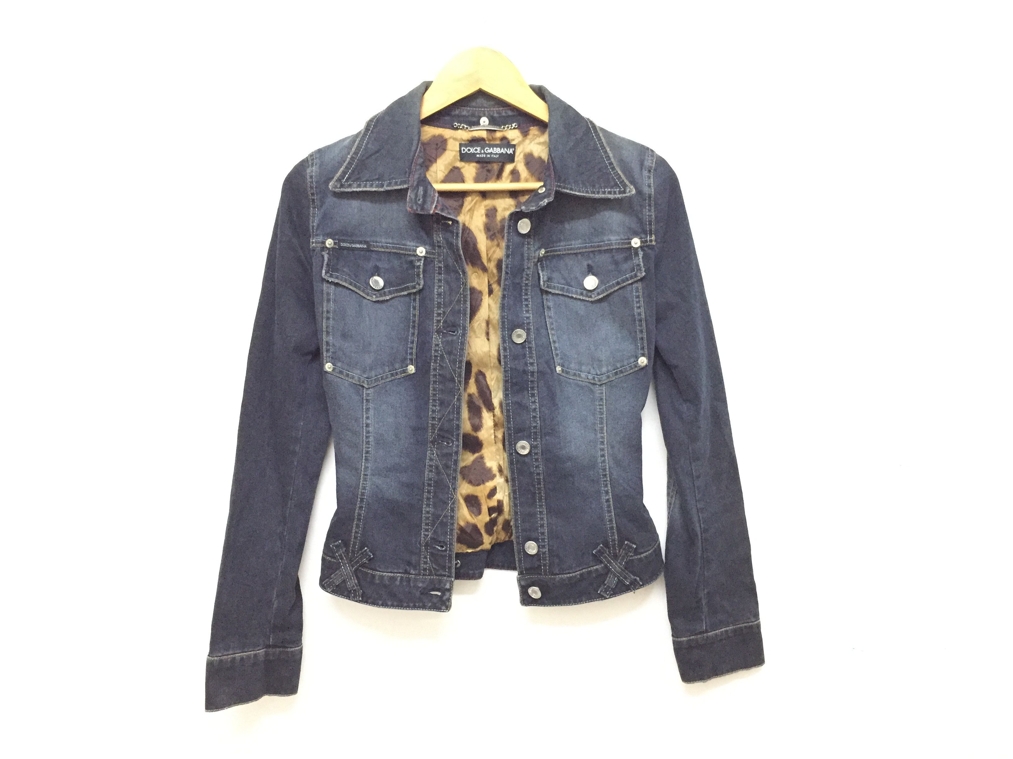 Dolce & Gabbana Vtg Leopard Metal plate jacket Size XS / US 0-2 / IT 36-38 - 2 Thumbnail