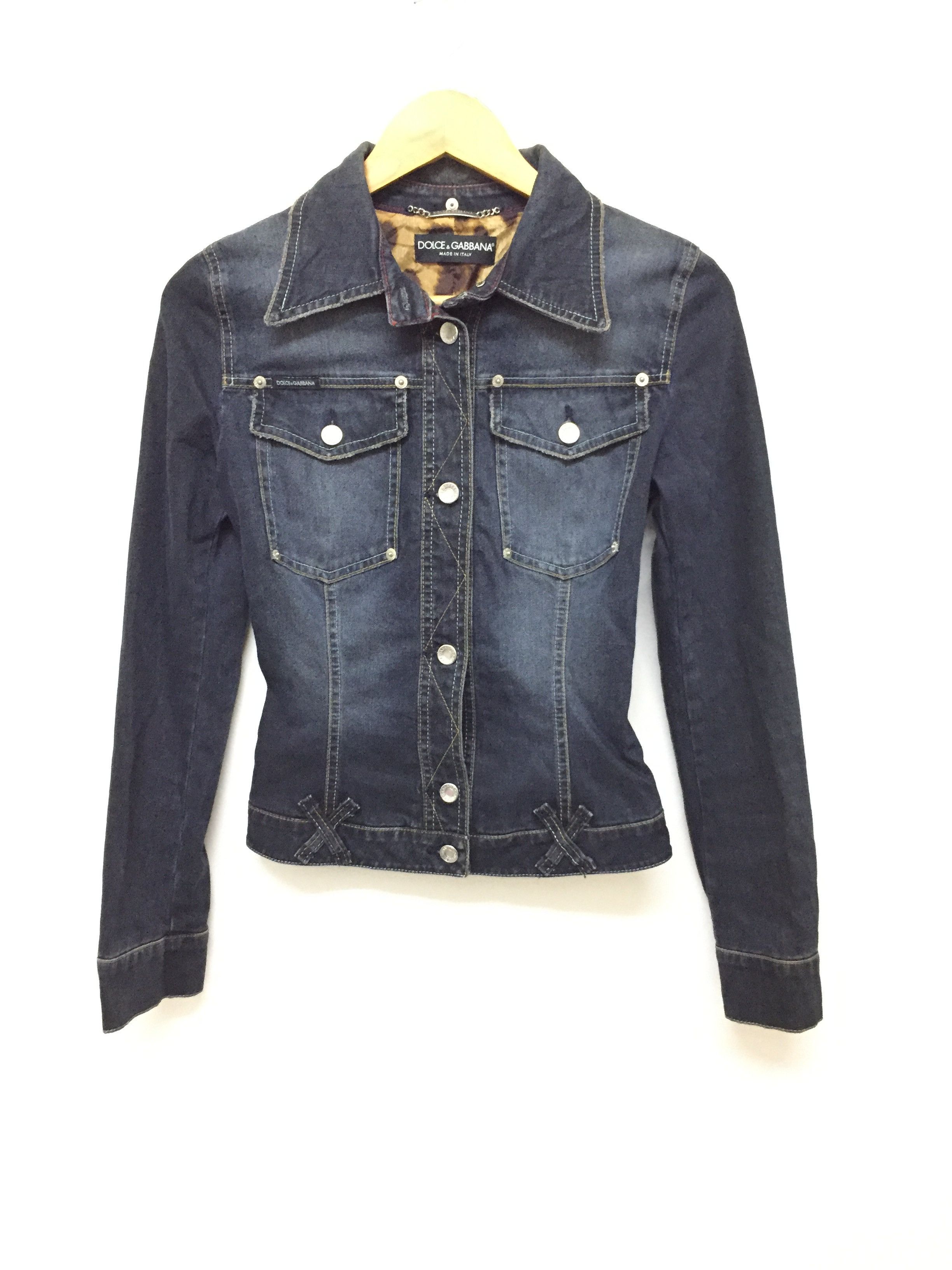 Dolce & Gabbana Vtg Leopard Metal plate jacket Size XS / US 0-2 / IT 36-38 - 3 Thumbnail