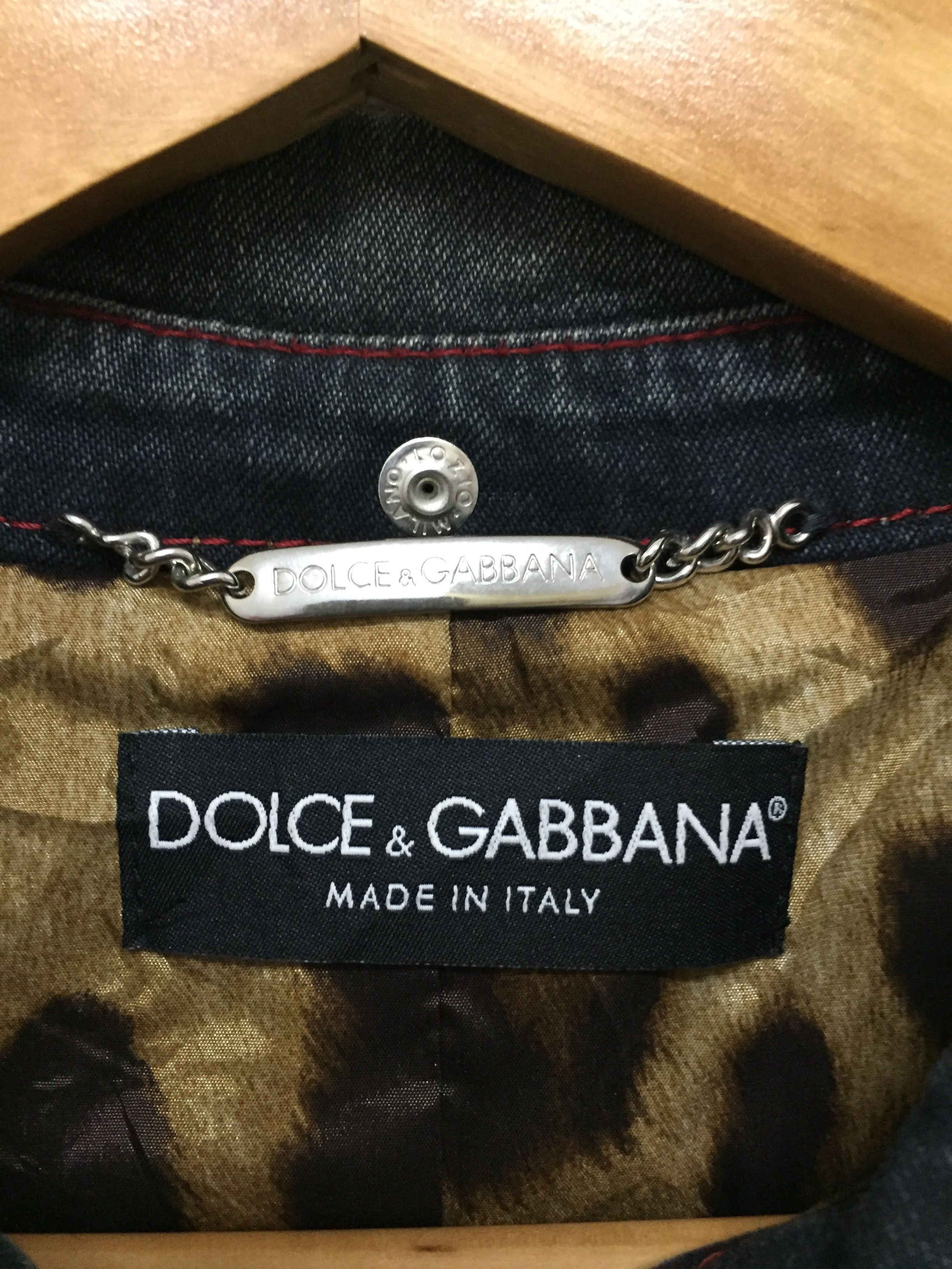 Dolce & Gabbana Vtg Leopard Metal plate jacket Size XS / US 0-2 / IT 36-38 - 10 Thumbnail