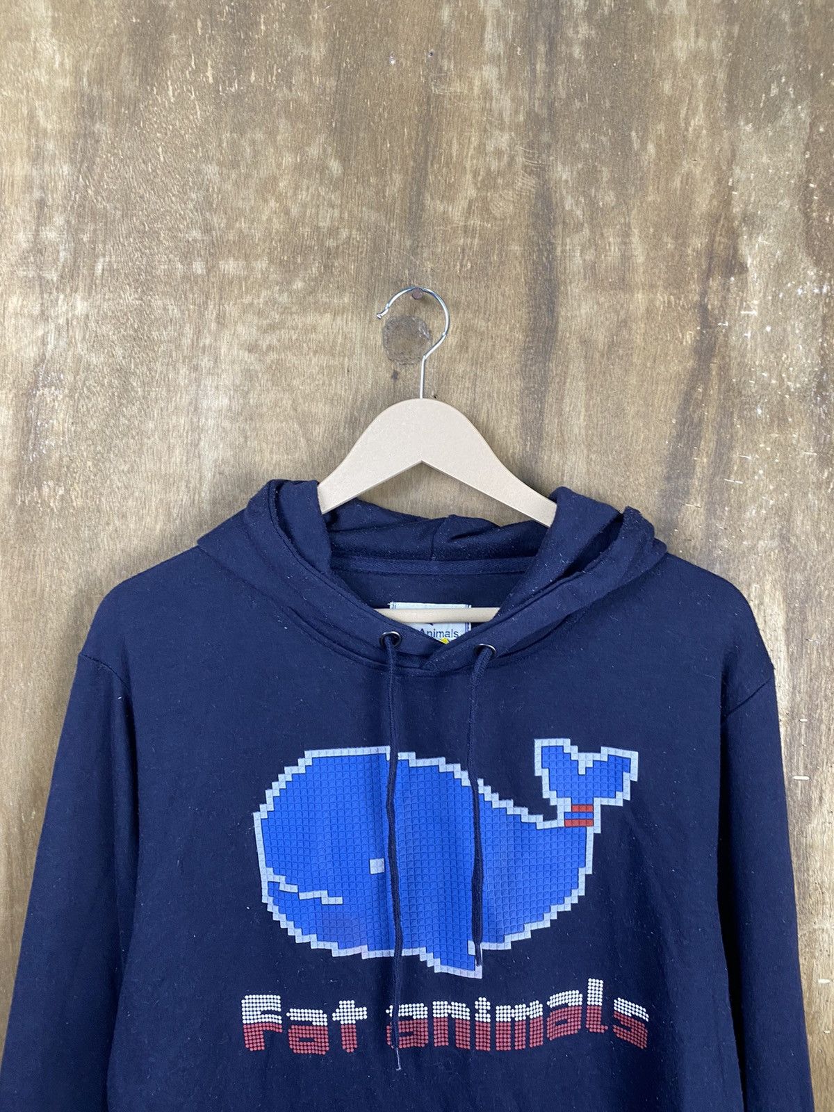 Japanese Brand DLL Fat Animal whale sweatshirt Hoodies #2446 Size US L / EU 52-54 / 3 - 7 Thumbnail