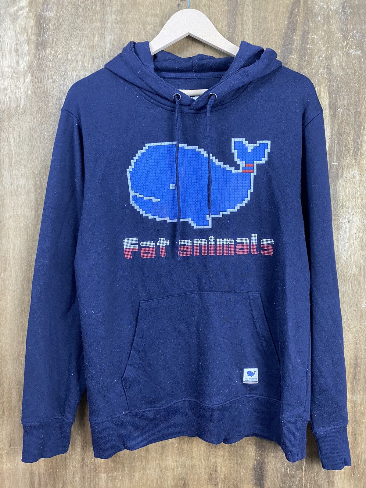 Japanese Brand DLL Fat Animal whale sweatshirt Hoodies #2446 Size US L / EU 52-54 / 3 - 8 Thumbnail