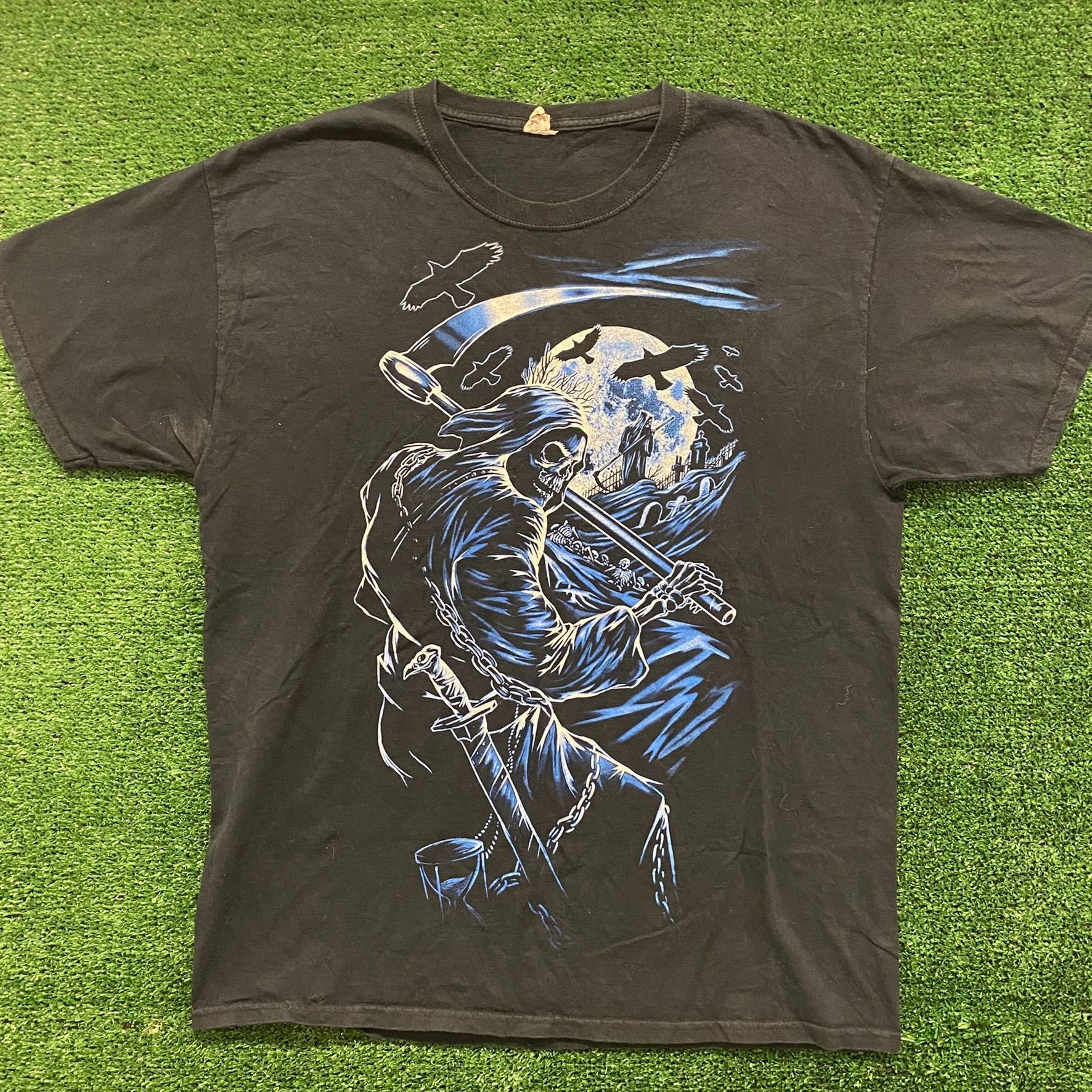 Other Grim Reaper Graveyard Vintage Punk Emo T-Shirt Size US L / EU 52-54 / 3 - 1 Thumbnail