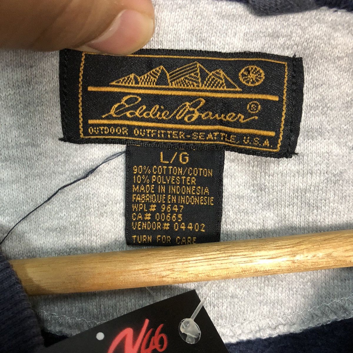 Eddie Bauer Eddie Bauer Mix stripe sweater Hoodie #4794 Size US L / EU 52-54 / 3 - 9 Thumbnail