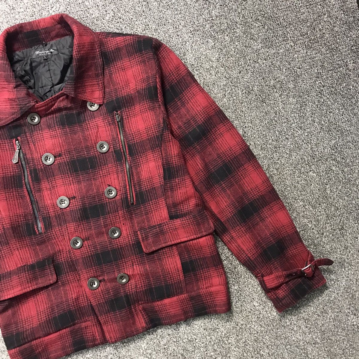 BERNINGS SHO 2000's Berning Sho Punk Plaid Jacket Size US L / EU 52-54 / 3 - 3 Thumbnail