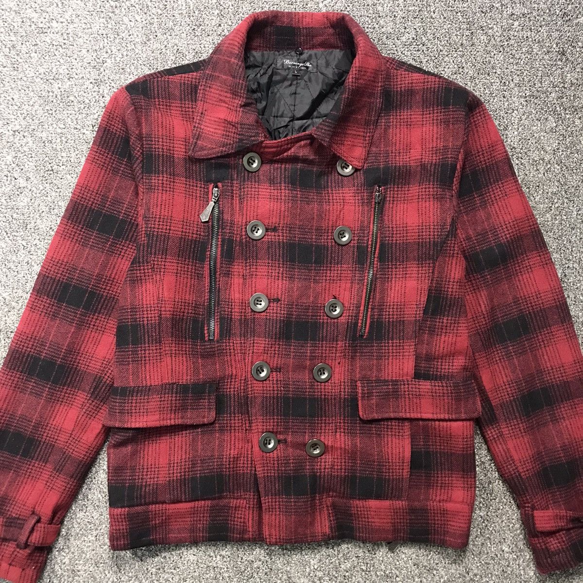 BERNINGS SHO 2000's Berning Sho Punk Plaid Jacket Size US L / EU 52-54 / 3 - 4 Thumbnail