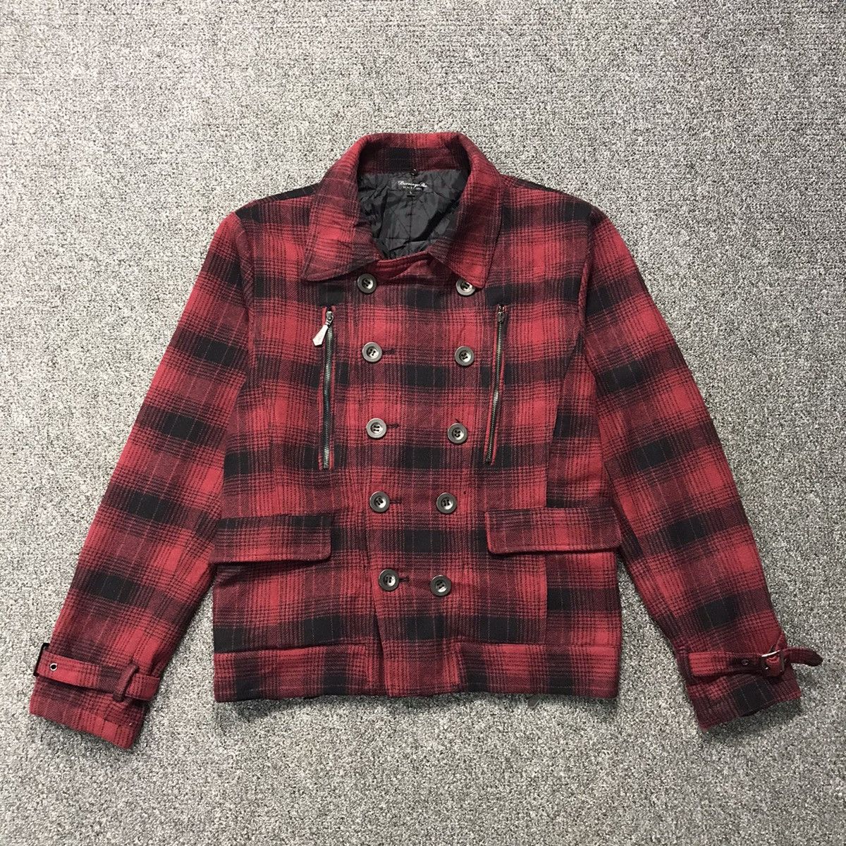 BERNINGS SHO 2000's Berning Sho Punk Plaid Jacket Size US L / EU 52-54 / 3 - 1 Thumbnail
