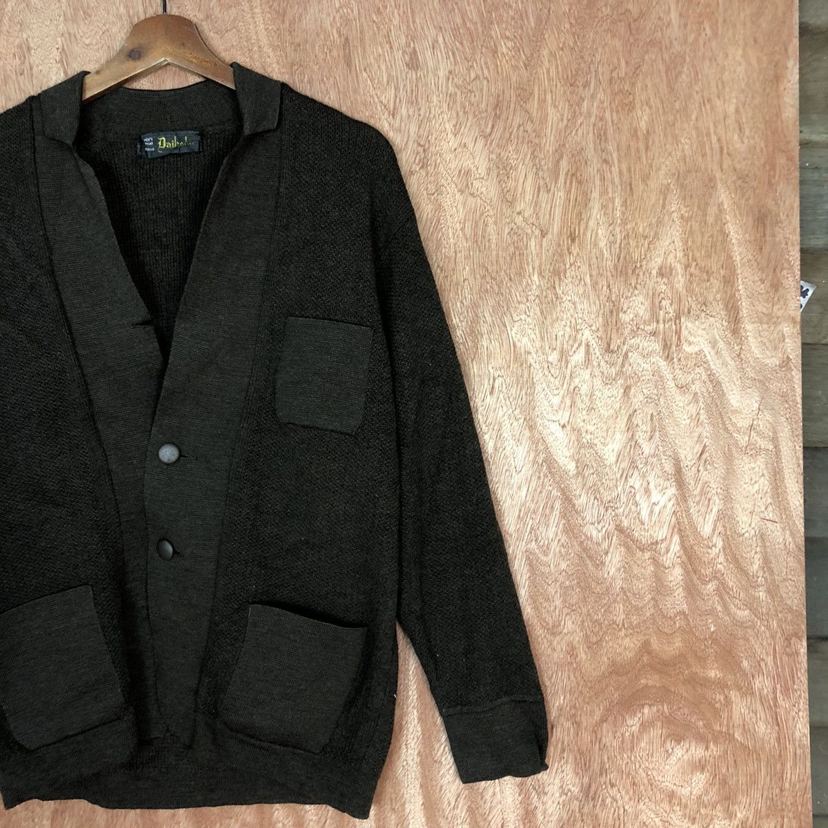 Homespun Knitwear Daikoku Brown japan vintage Cardigan knitwear #H138 Size US M / EU 48-50 / 2 - 5 Thumbnail