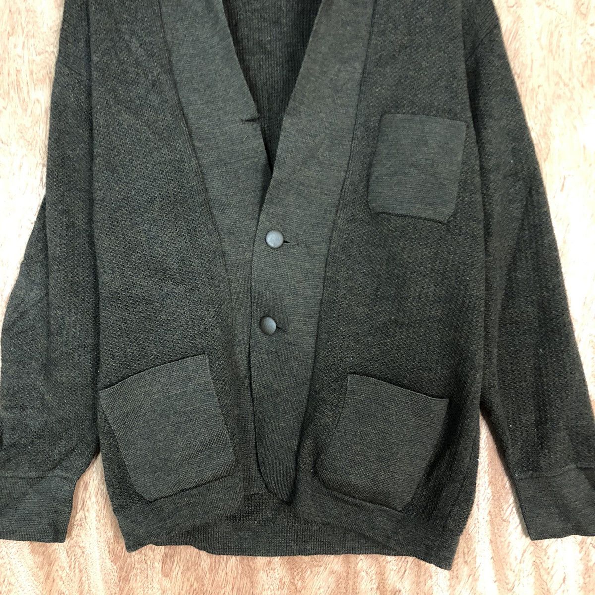 Homespun Knitwear Daikoku Brown japan vintage Cardigan knitwear #H138 Size US M / EU 48-50 / 2 - 8 Thumbnail