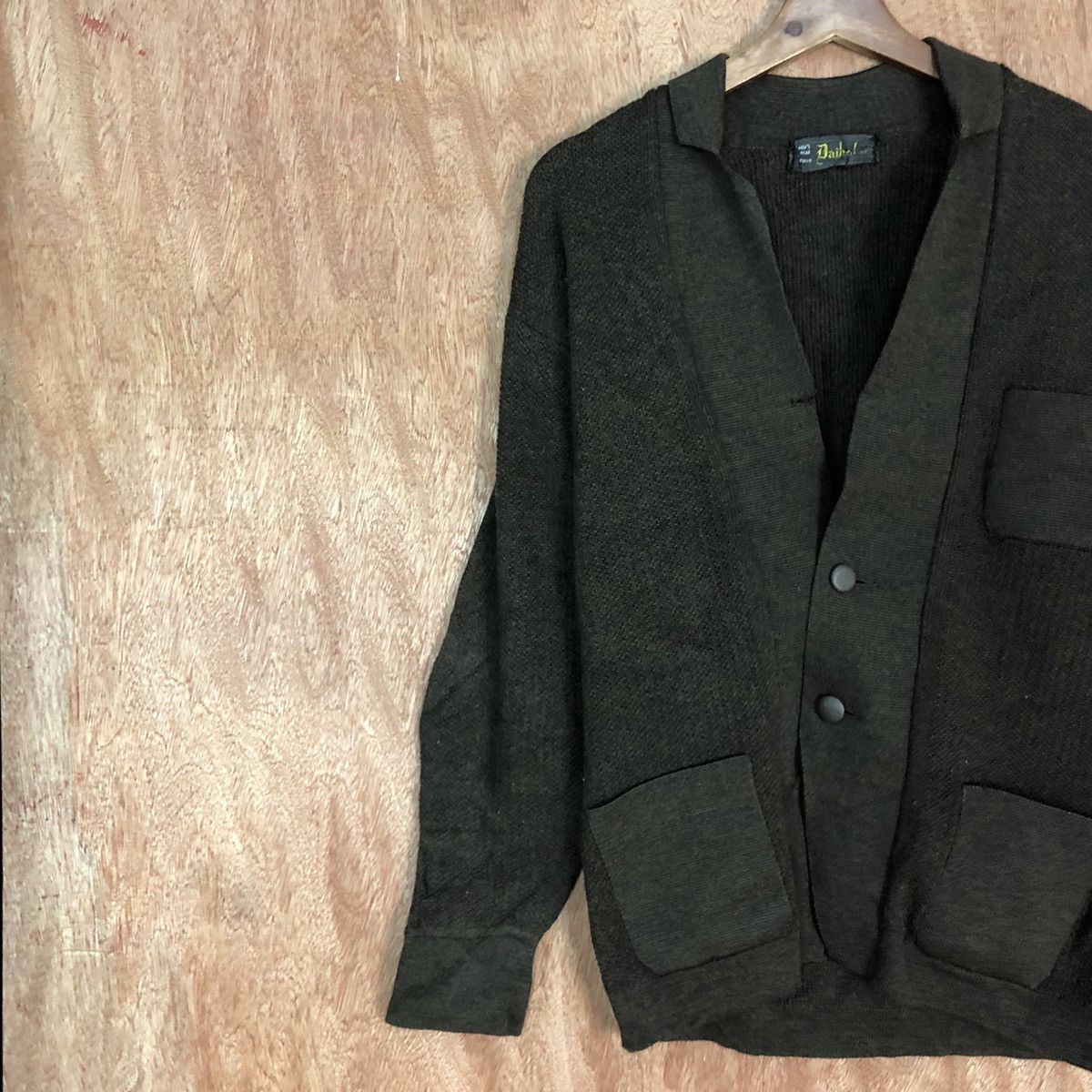 Homespun Knitwear Daikoku Brown japan vintage Cardigan knitwear #H138 Size US M / EU 48-50 / 2 - 7 Thumbnail