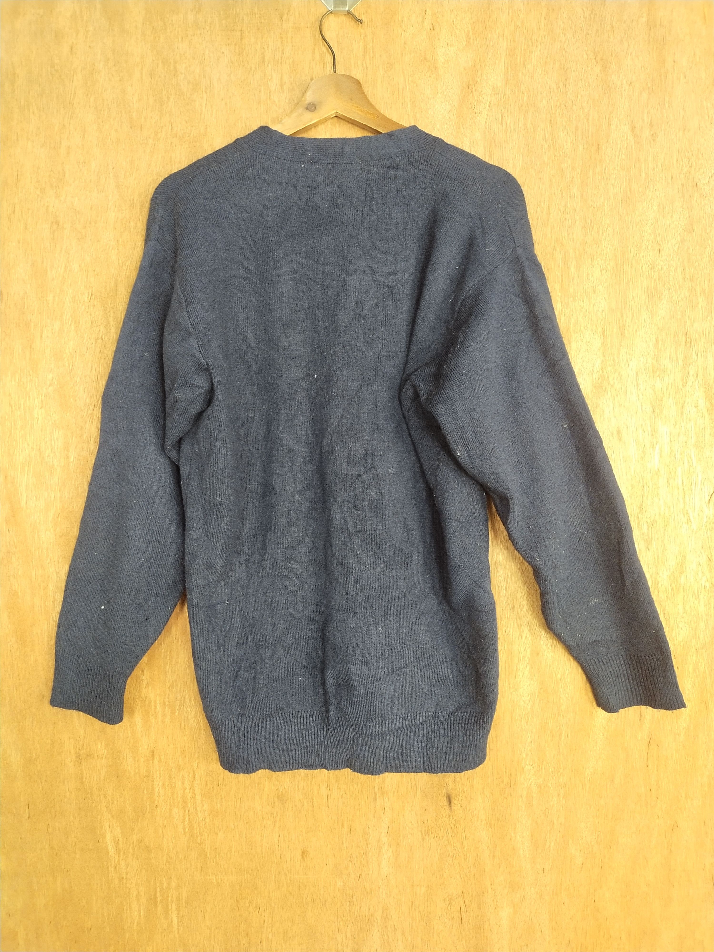 Vintage Up-Tempo Dark Blue japan knitwear Cardigan #S228 Size US M / EU 48-50 / 2 - 9 Thumbnail