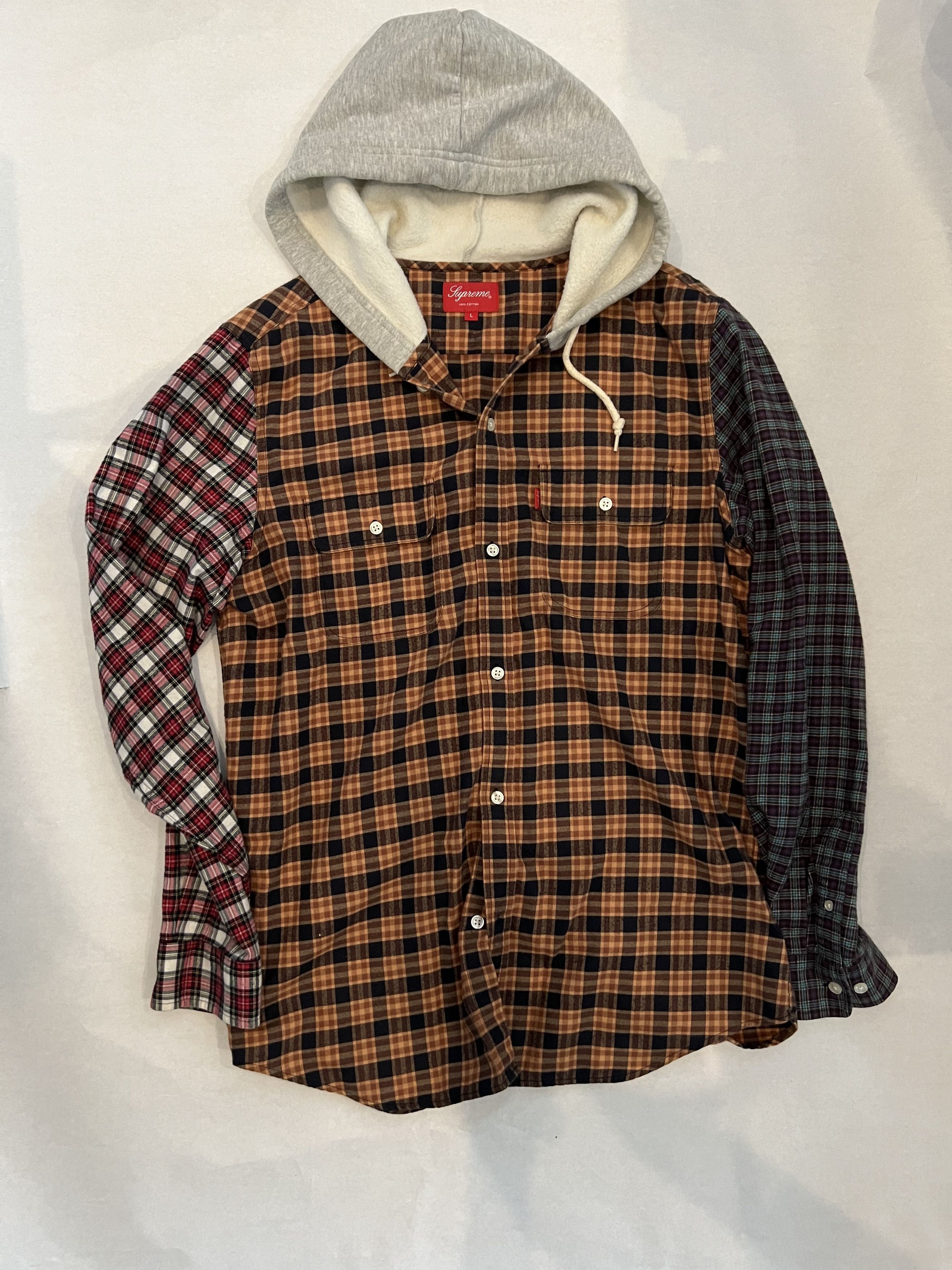 Supreme Hooded Flannel | Grailed