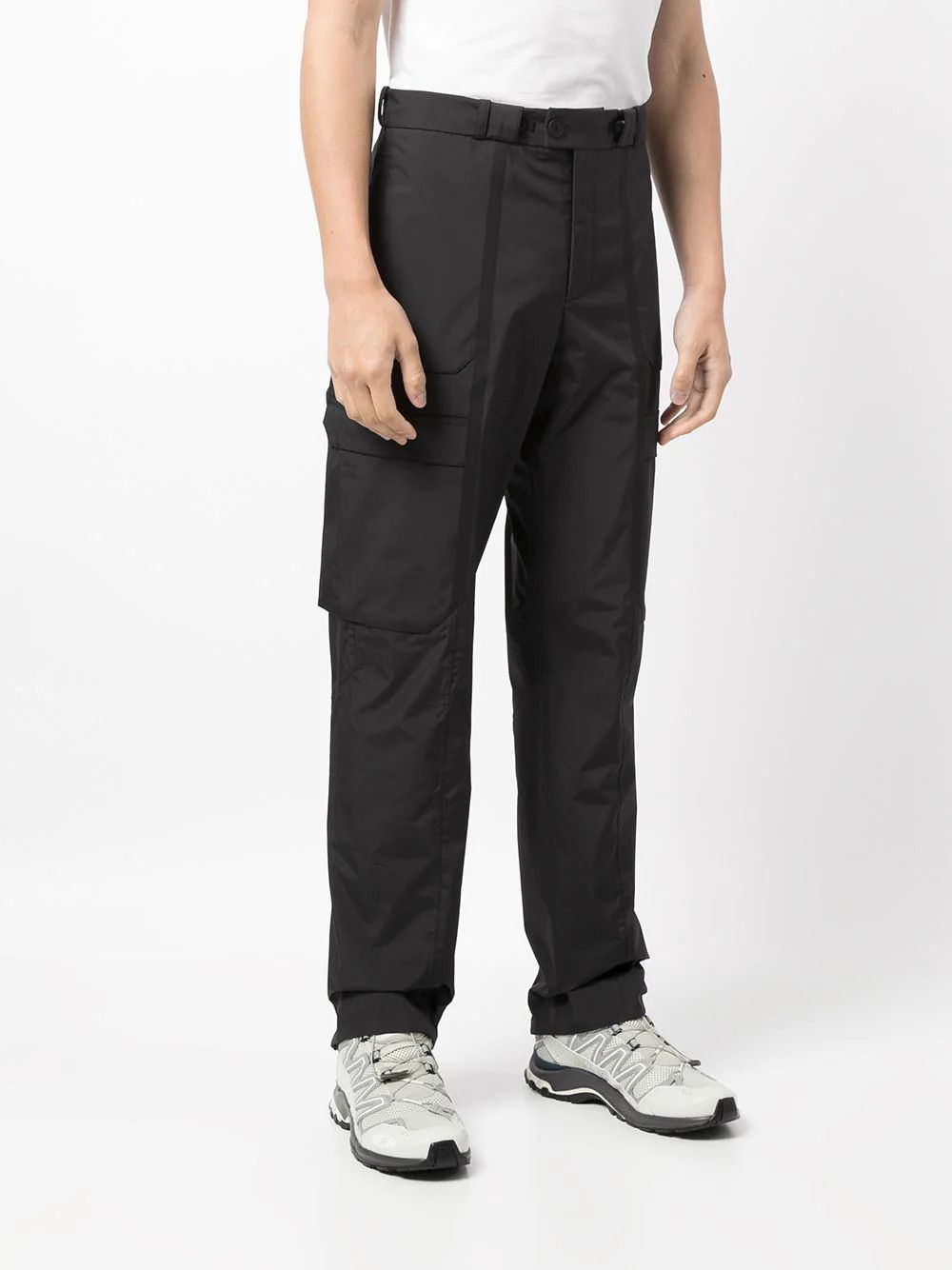 image of A Cold Wall ($700) Technical Cargo Trousers in Black, Men's (Size 31)