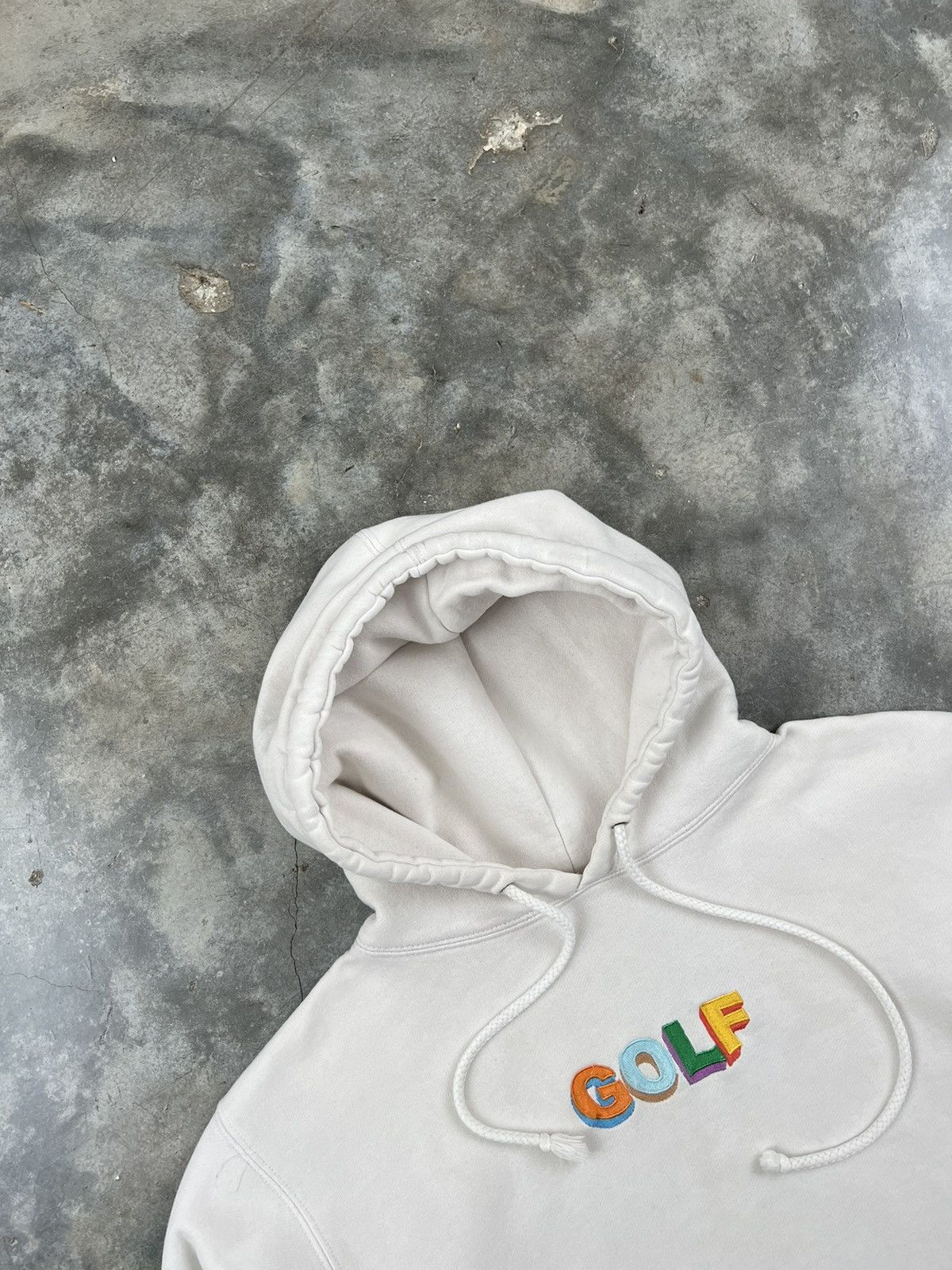 Golf Wang Golf Wang 3D Embroidered Logo Hoodie White Medium | Grailed