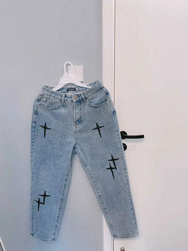 Japanese Brand street pants with stars Size US 30 / EU 46 - 4 Thumbnail