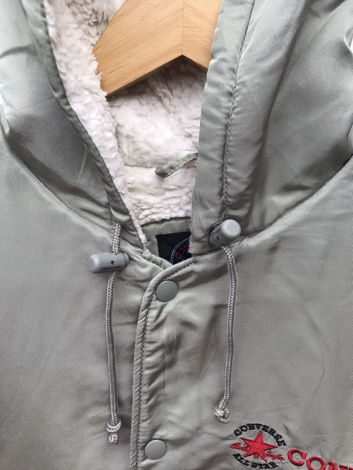 Converse Converse Bombers Sherpa Lining Hoodie Big Logo Jacket Size US L / EU 52-54 / 3 - 5 Thumbnail