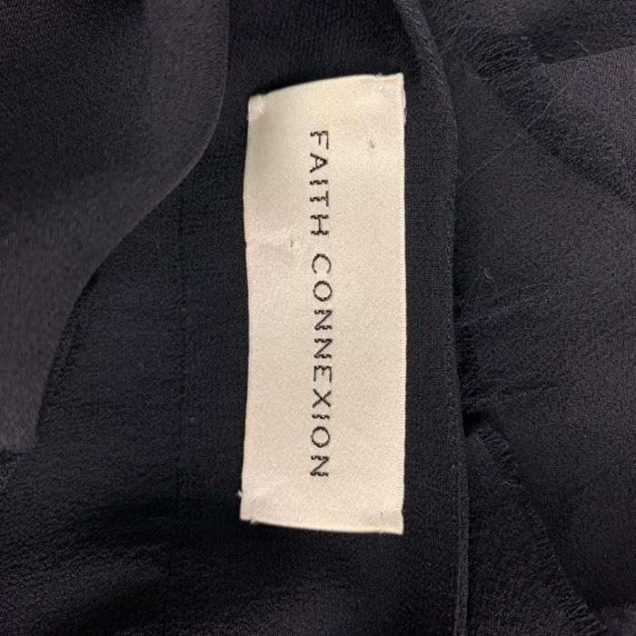 Faith Connexion Black Silk See Through Dress Top | Grailed