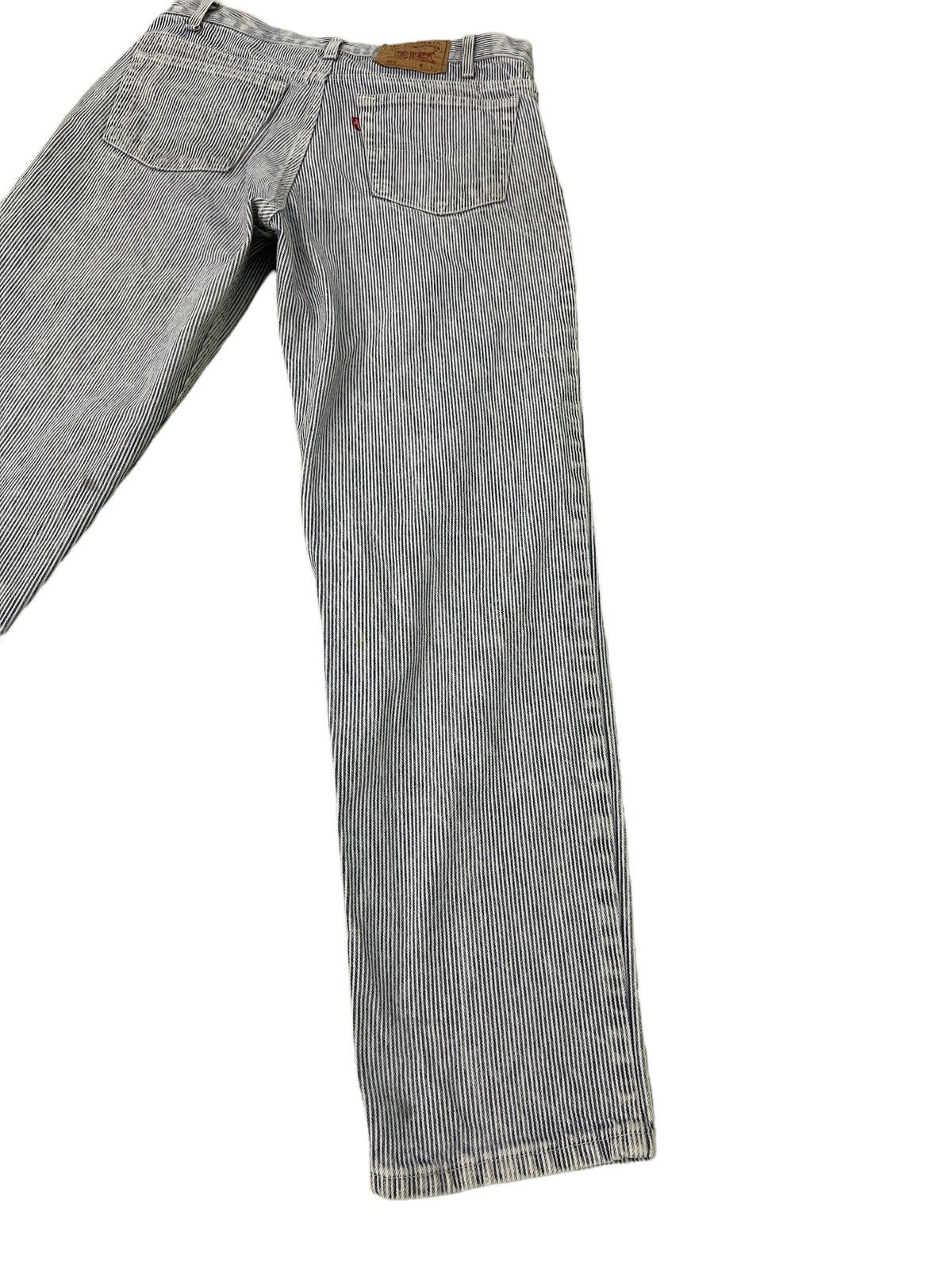 Levi's Rare 80s Levi’s 550 Hickory Tapered Made in USA 11🟦 Size US 35 - 6 Thumbnail